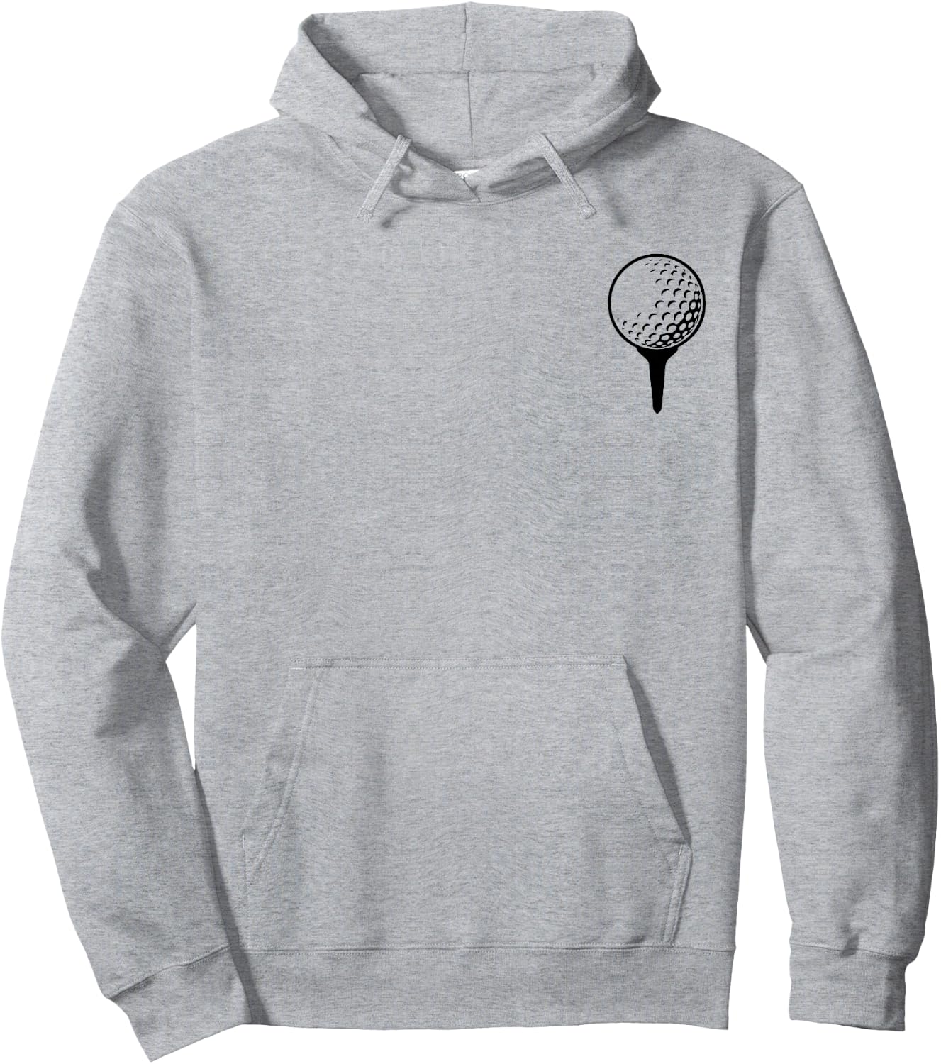 Golf Ball On Hoodie - Hoodie | Ash