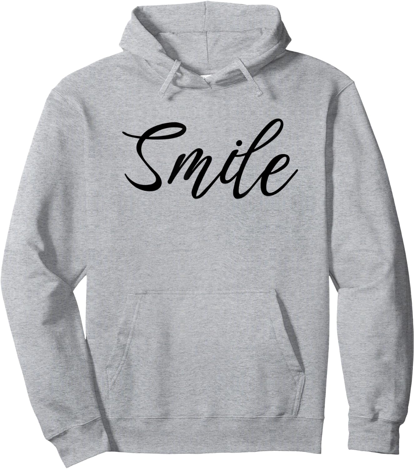 Smile Word Uplifting Positive Message Hoodie - Hoodie | Ash