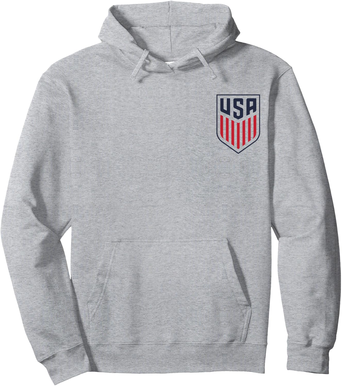 USA Flag American Football Hoodie - Hoodie | Ash