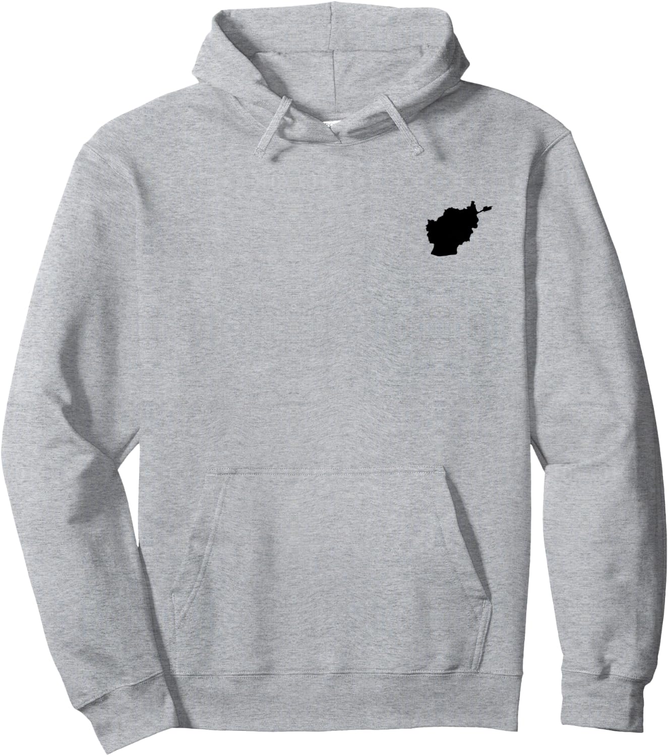 Afghanistan Map Hoodie - Hoodie | Ash