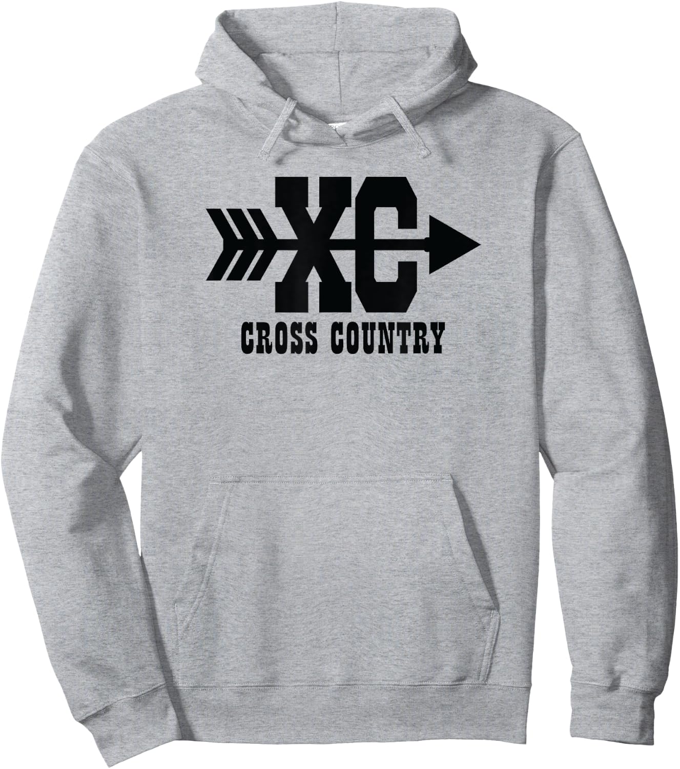 XC - A Cross Country Running Design Hoodie - Hoodie | Ash