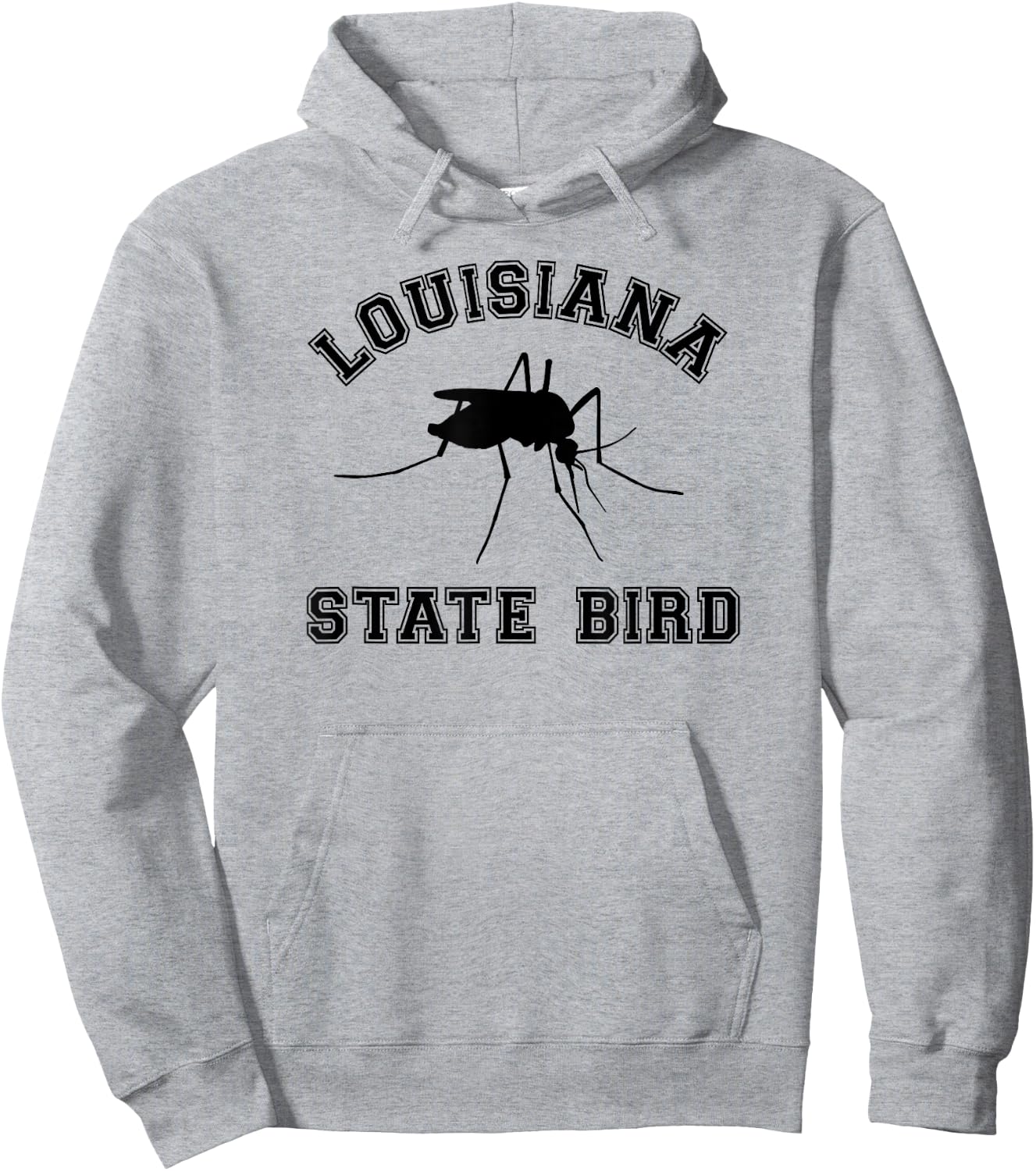 Vintage Louisiana Mosquito State Bird Hoodie - Hoodie | Ash