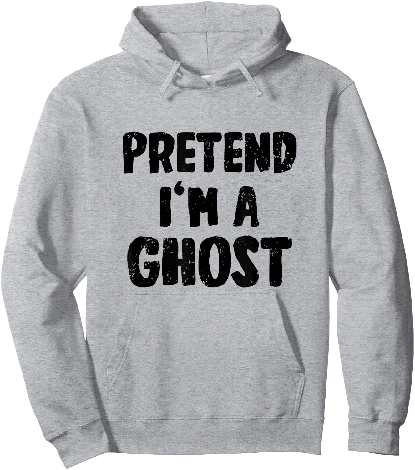 Pretend I'm a Ghost Costume Halloween Hoodie - Hoodie | Ash