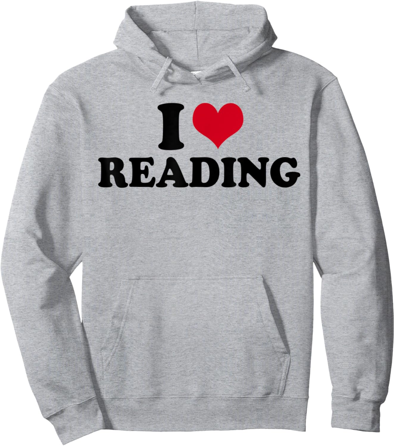 I Love Reading Hoodie - Hoodie | Ash