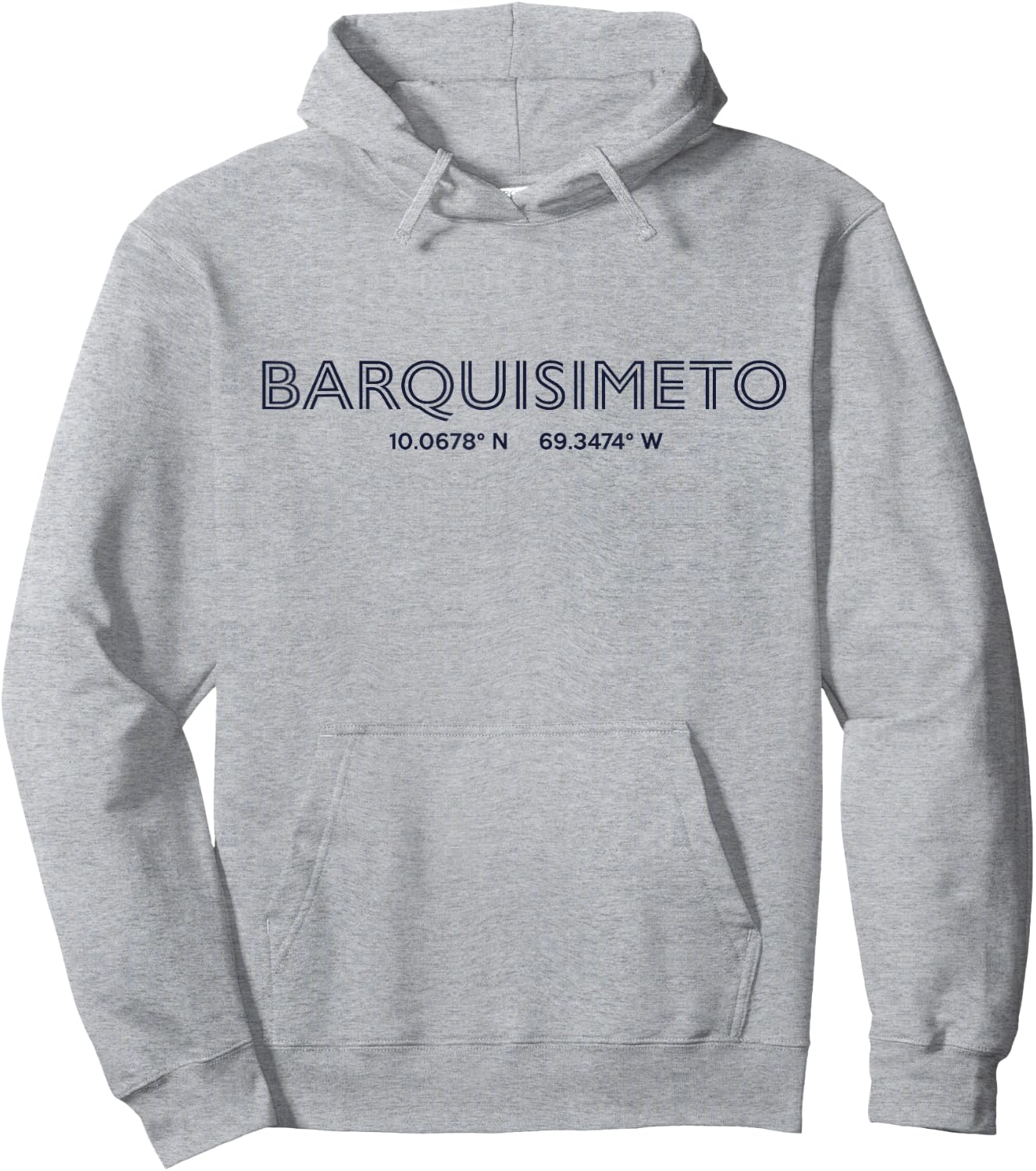 Venezuela City Coordinates - Barquisimeto Hoodie - Hoodie | Ash
