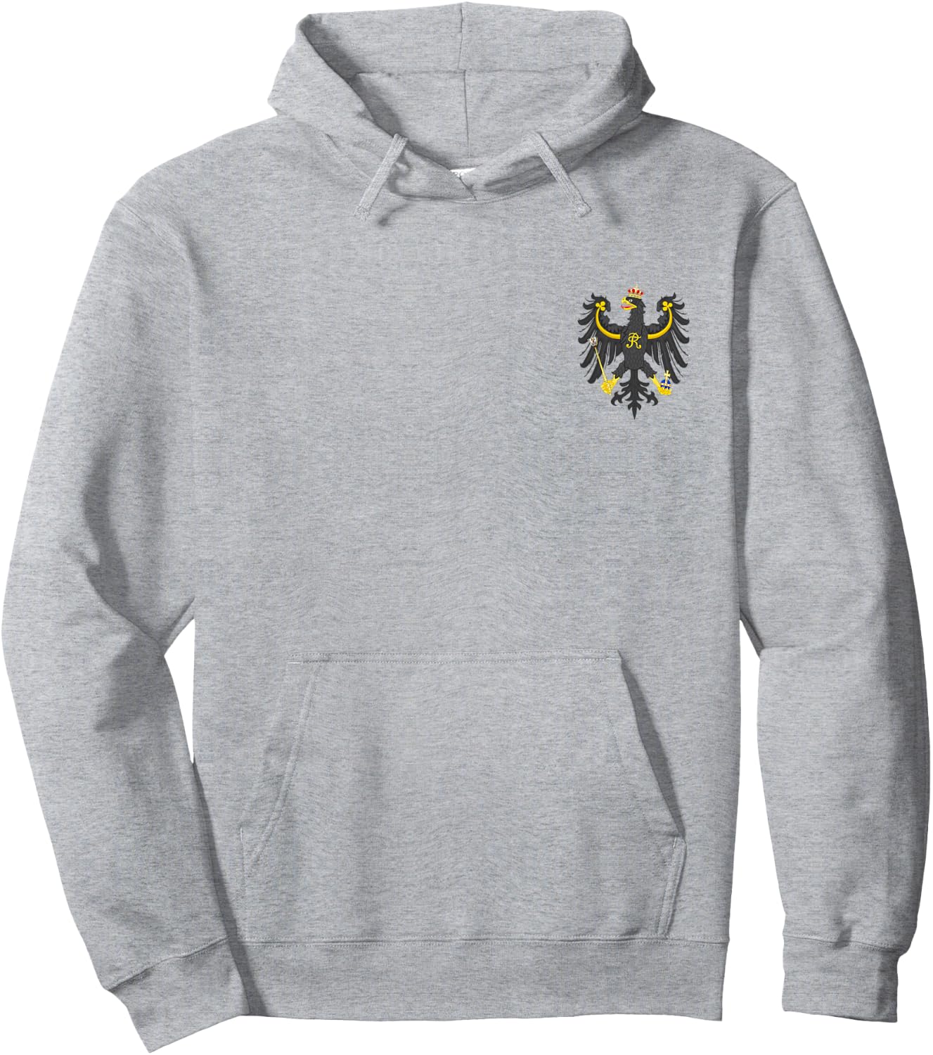 Prussia Eagle Arms Flag Hoodie - Hoodie | Ash