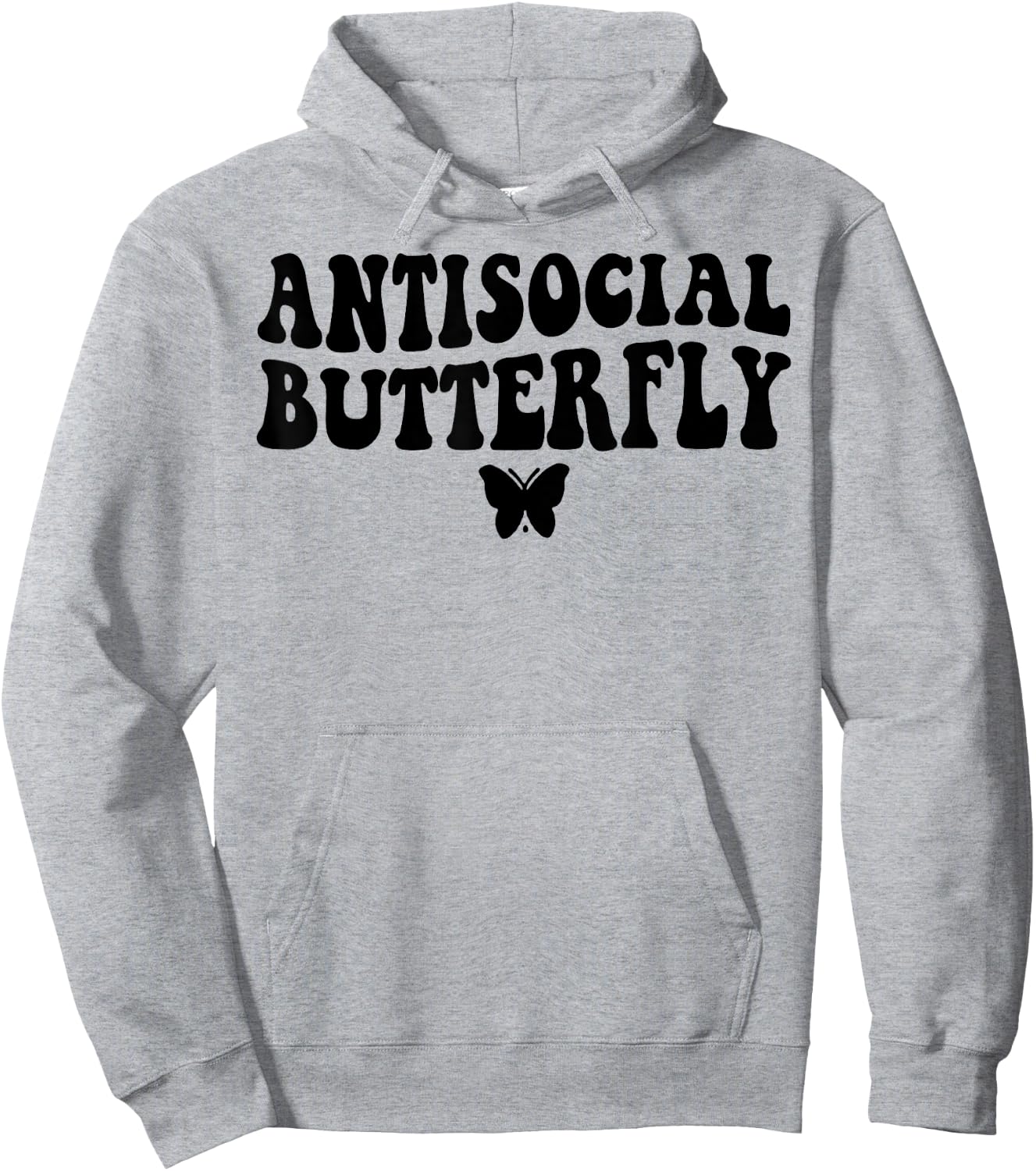 Antisocial Butterfly Hoodie - Hoodie | Ash