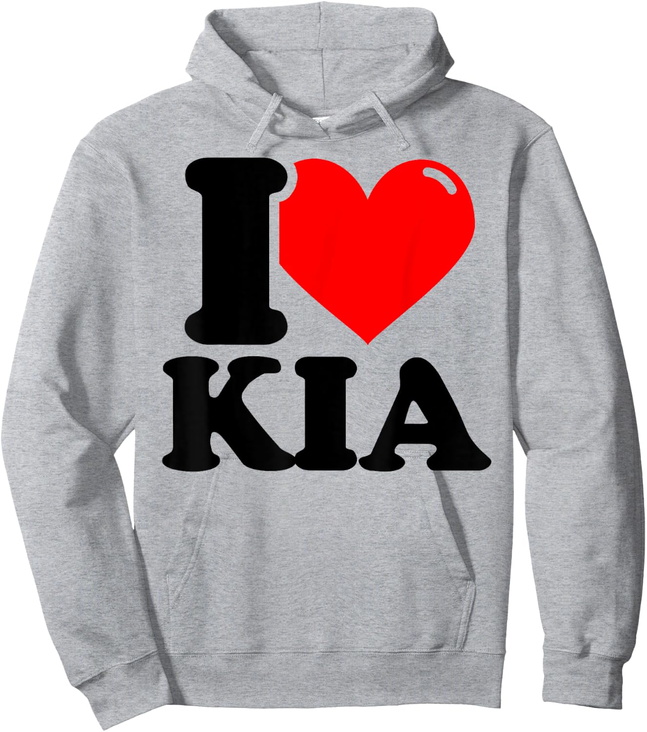 I LOVE Kia Hoodie - Hoodie | Ash