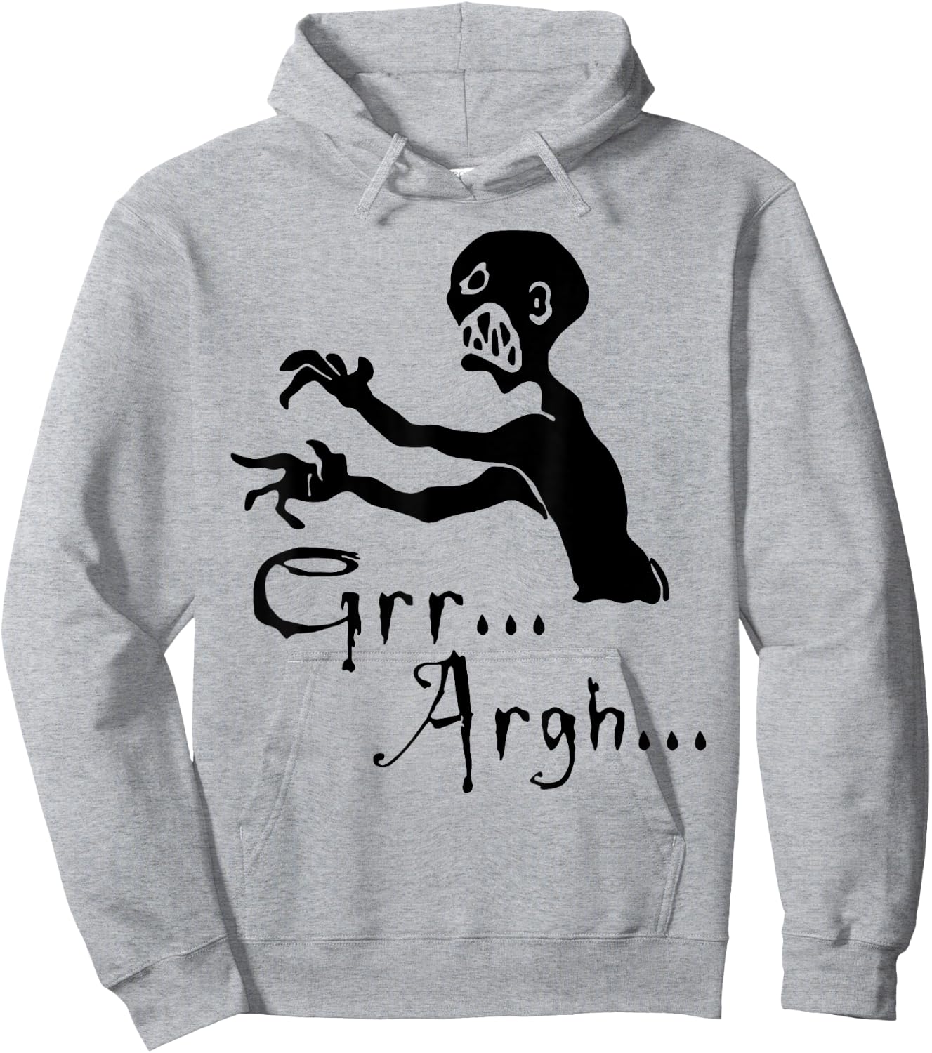 Zombie grr argh Hoodie - Hoodie | Ash