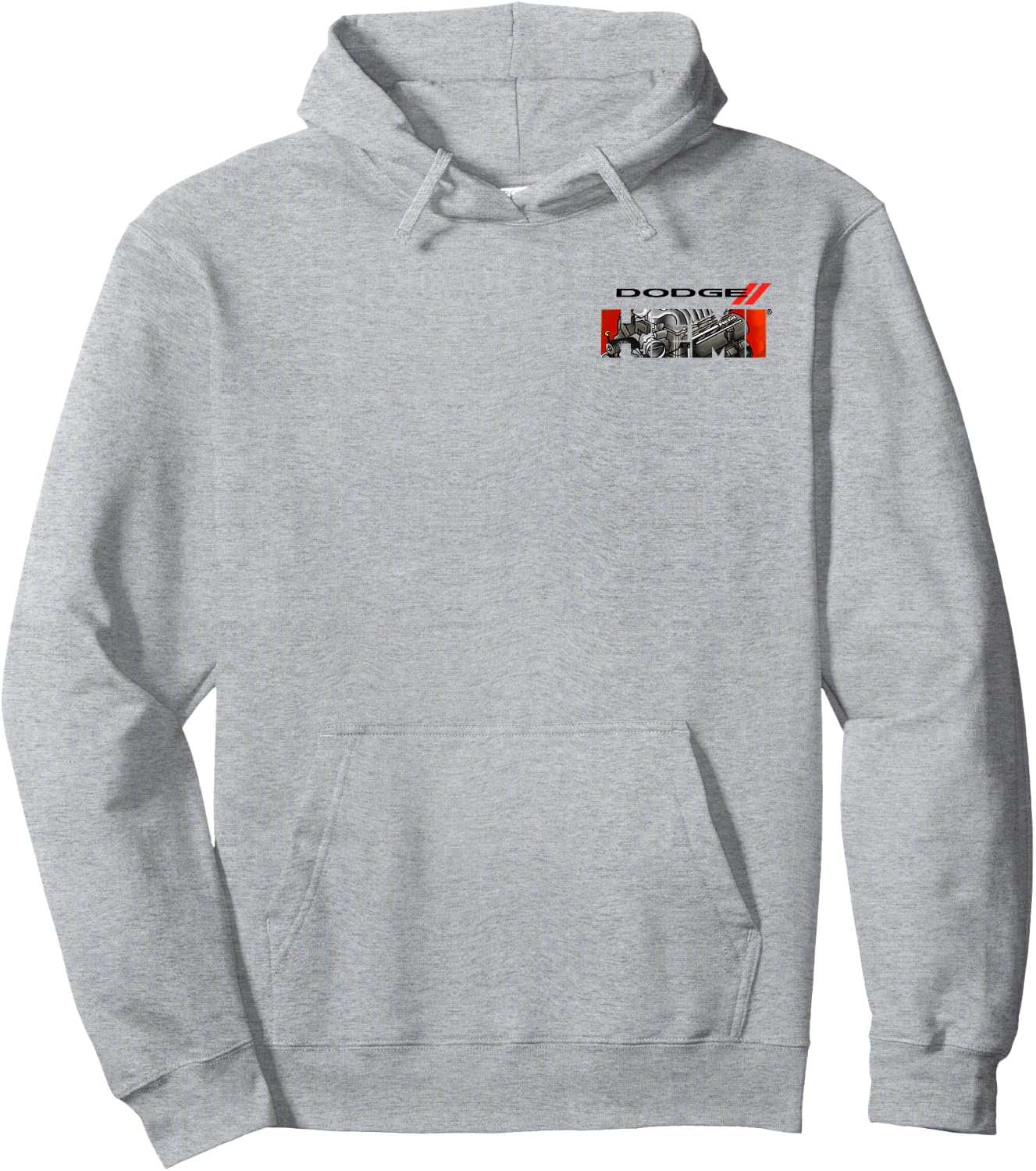 Dodge HEMI Graphic Engine Letters Hoodie - Hoodie | Ash