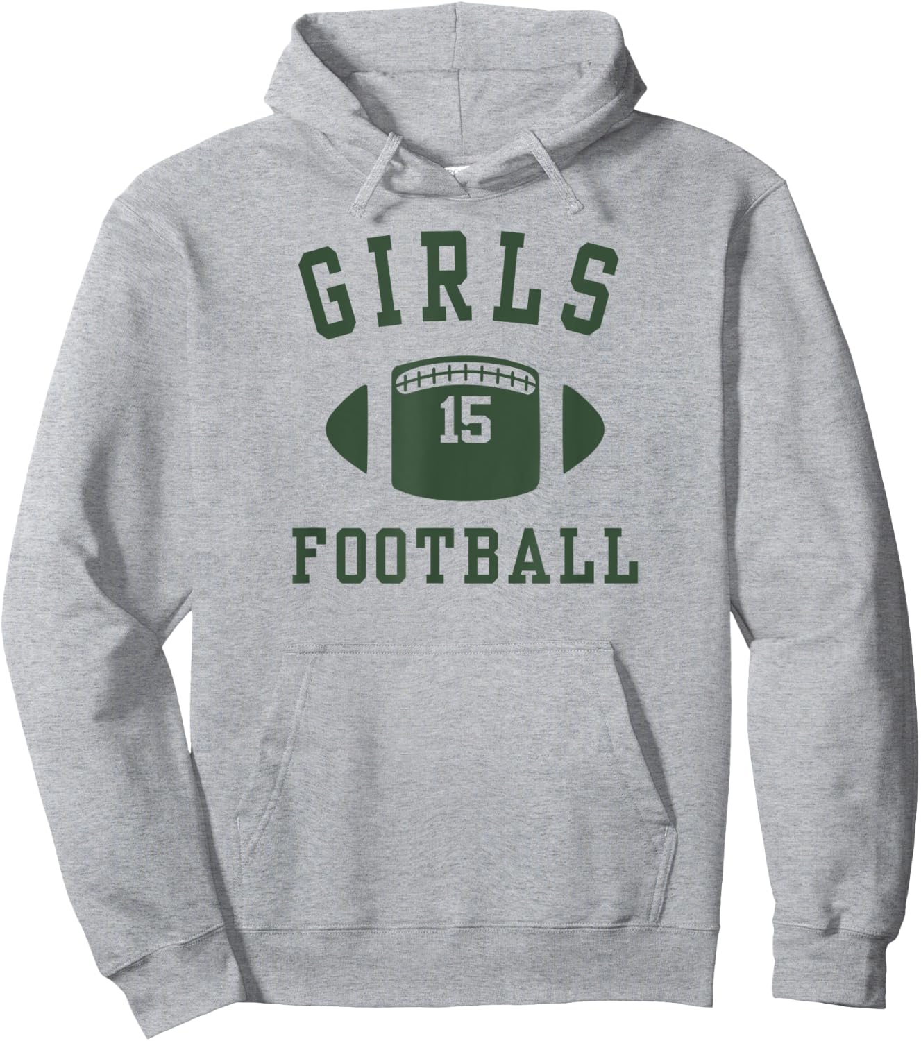 Friends Girls Shirt Football 15 Green Hoodie - Hoodie | Ash