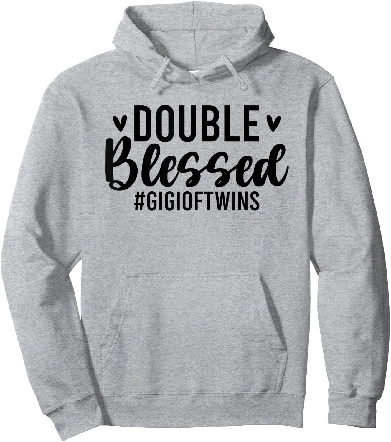 Double Blessed Gigi Of Twins Twin Gigi Grandma Hoodie - Hoodie | Ash
