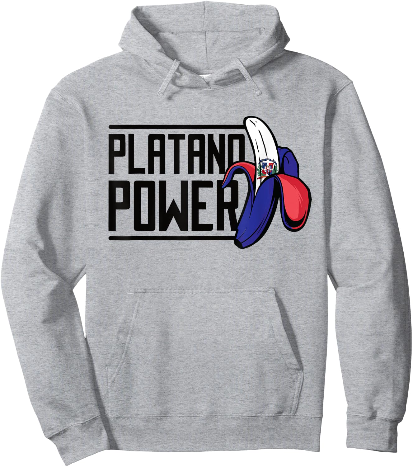 Dominican Republic Platano Power Hoodie - Hoodie | Ash