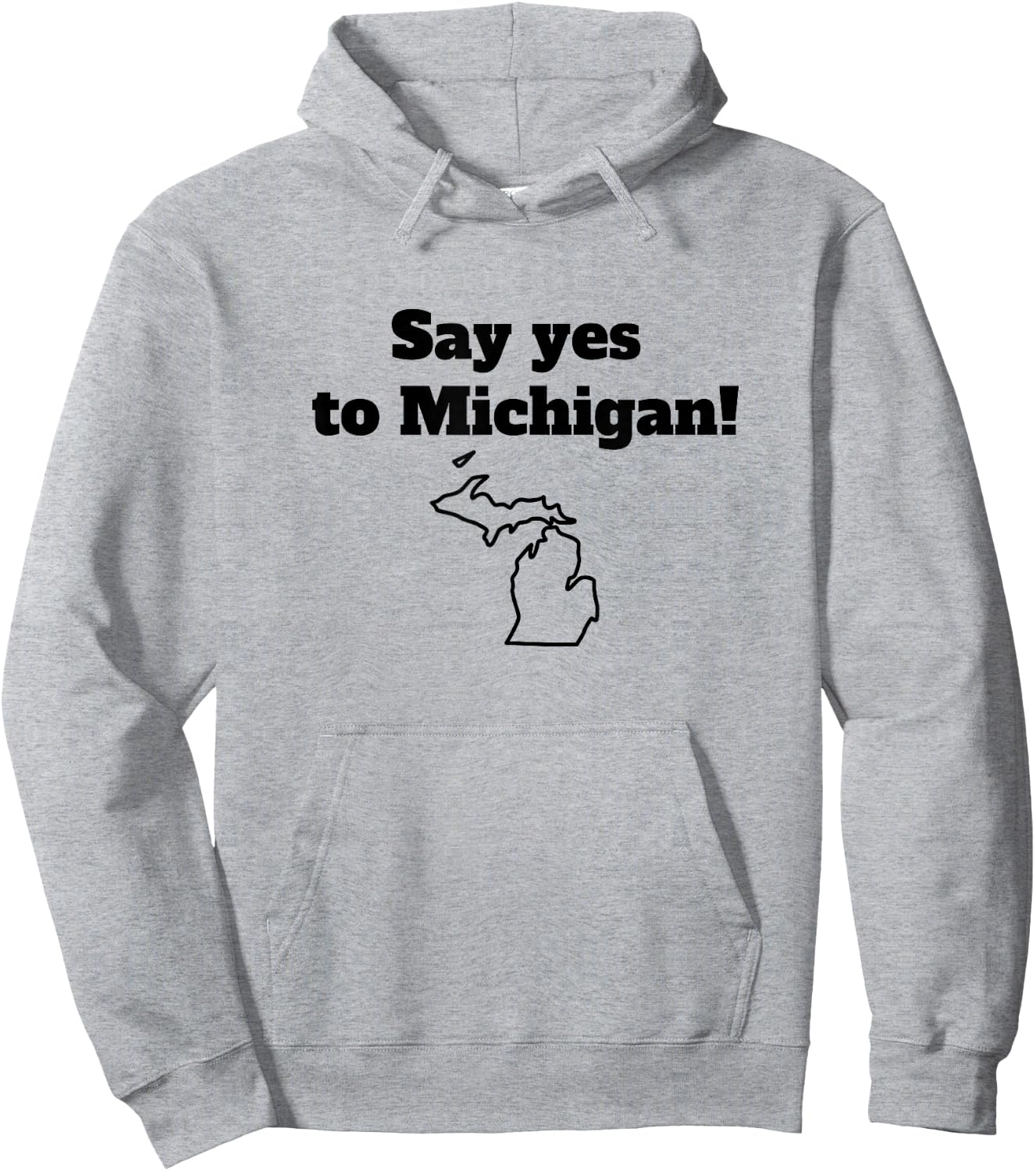 Say Yes to Michigan Hoodie - Hoodie | Ash