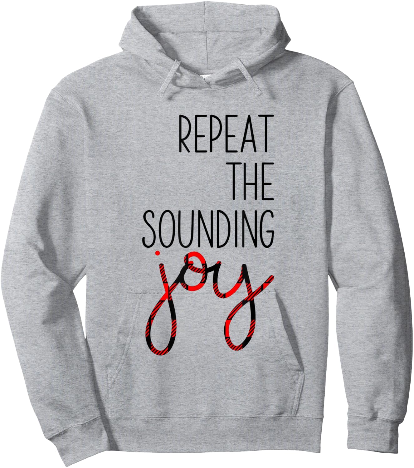 Repeat the Sounding Joy Christmas Winter Hoodie - Hoodie | Ash