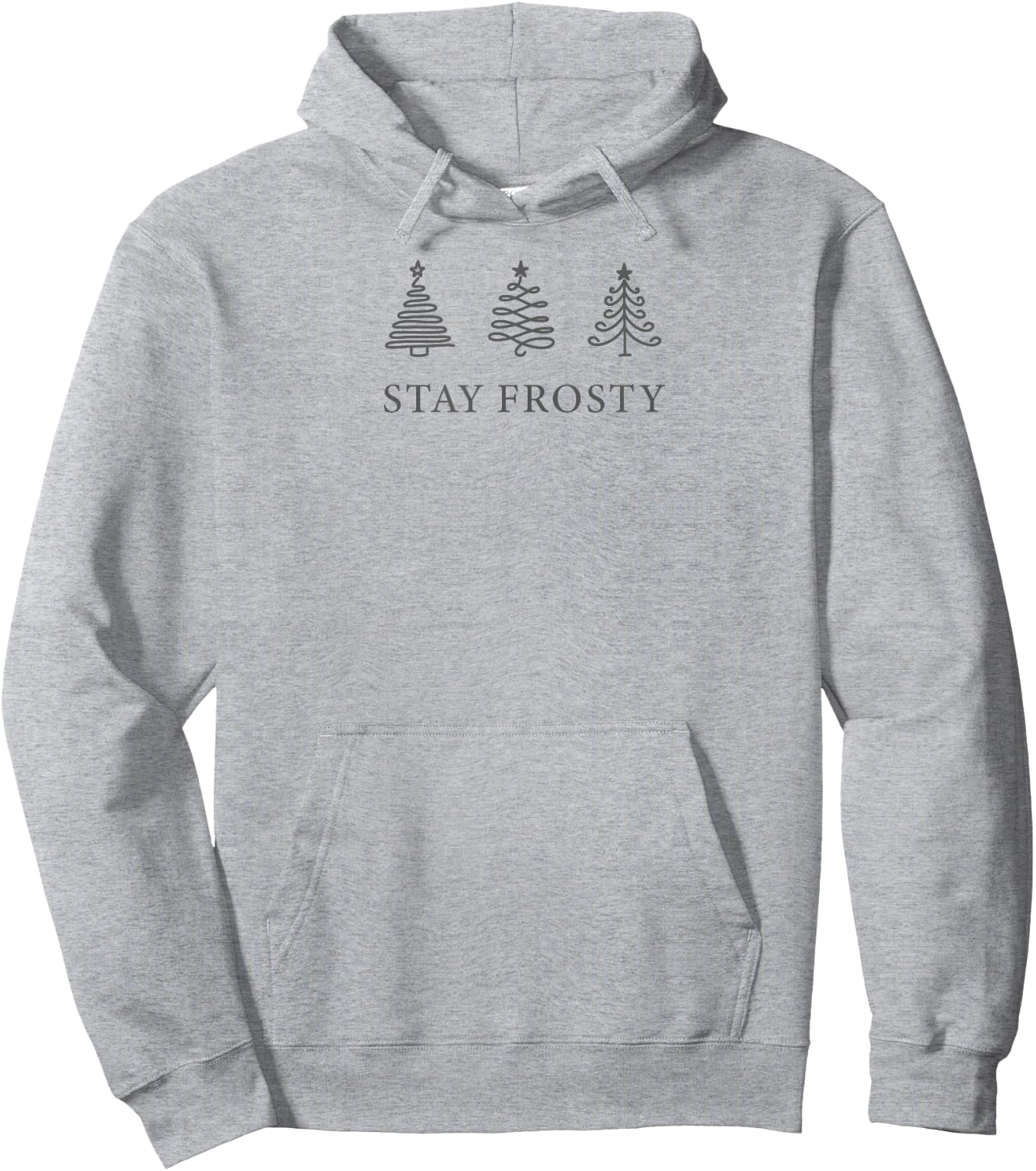 Minimalistic Stay Frosty Minimal Hoodie - Hoodie | Ash