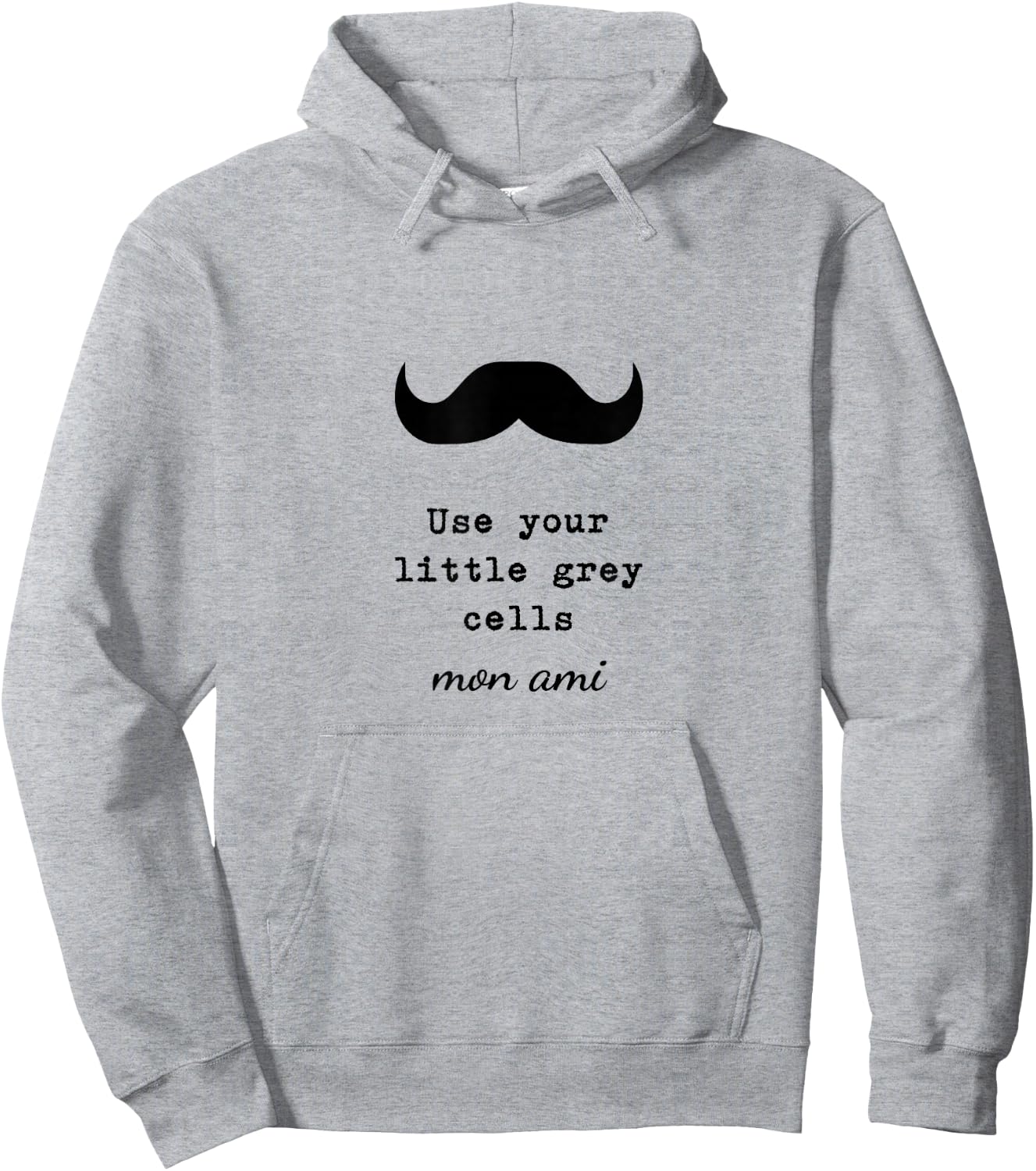 Poirot, Use Your Little Grey Cells, Books Hoodie - Hoodie | Ash