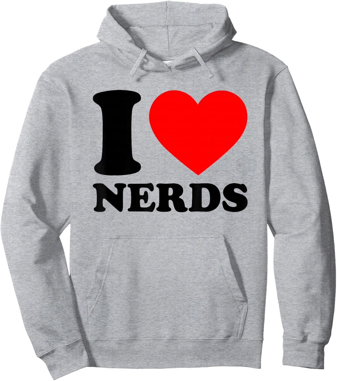 I Love Nerds Hoodie - Hoodie | Ash