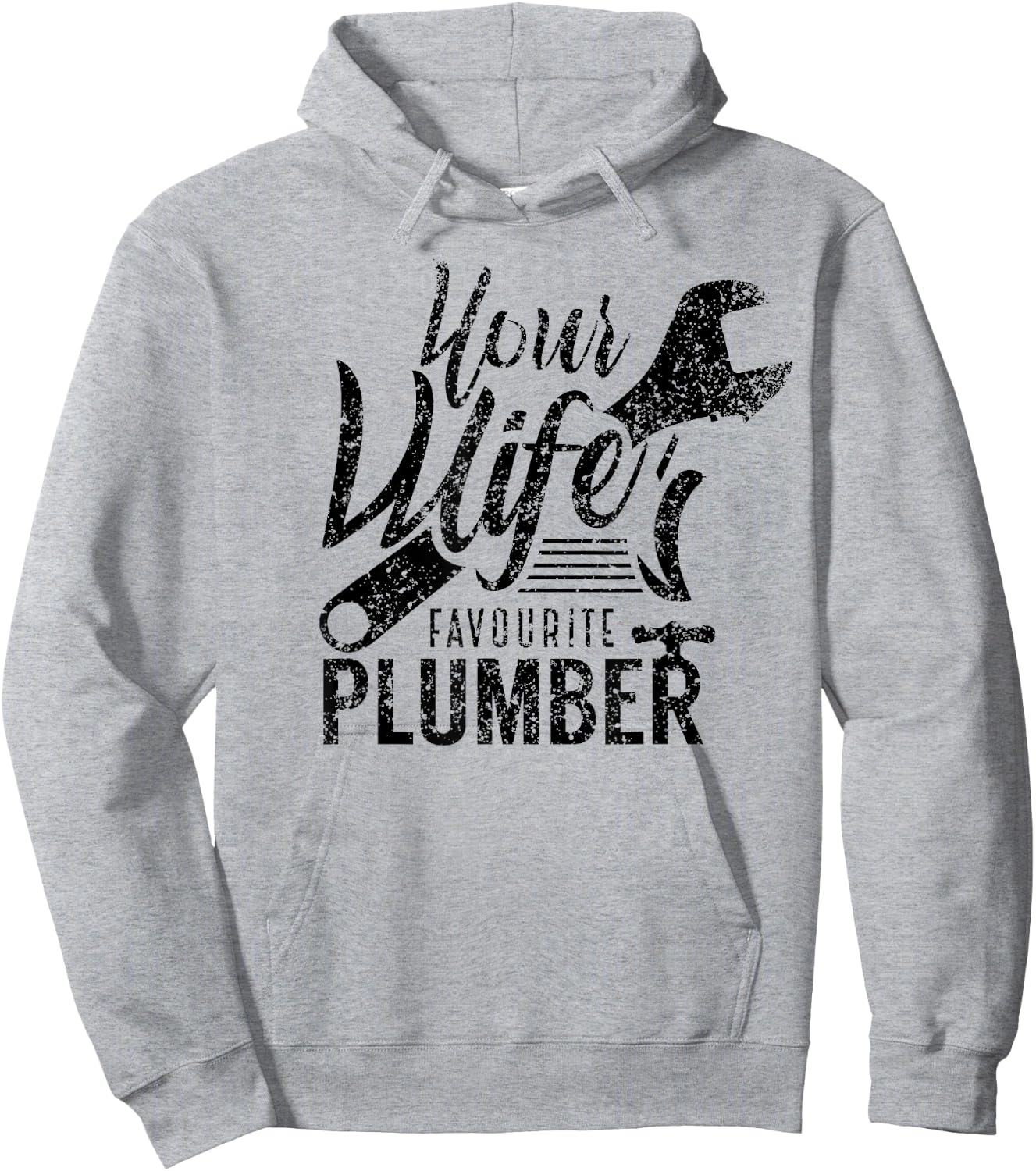 Your Wife's Favorite Plumber Job Plumbing Hoodie - Hoodie | Ash