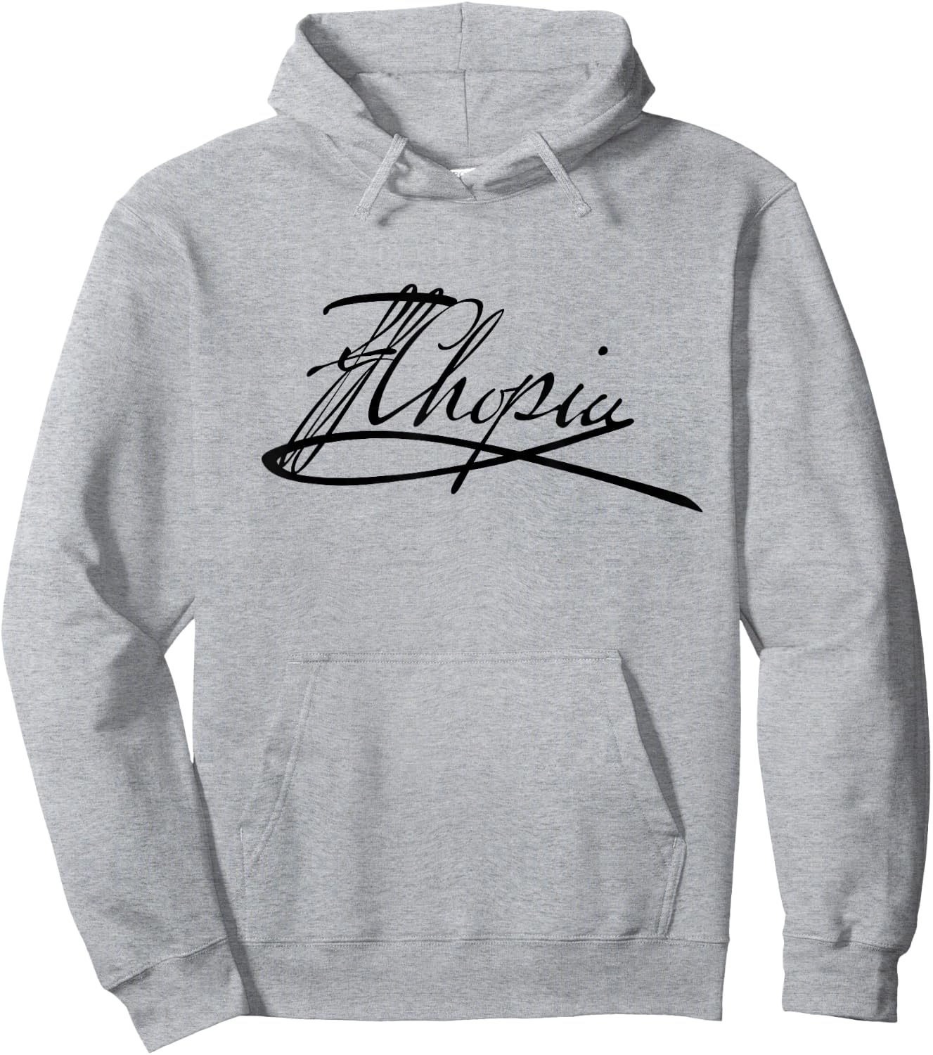 Frederic Chopin Authentic Signature Hoodie - Hoodie | Ash