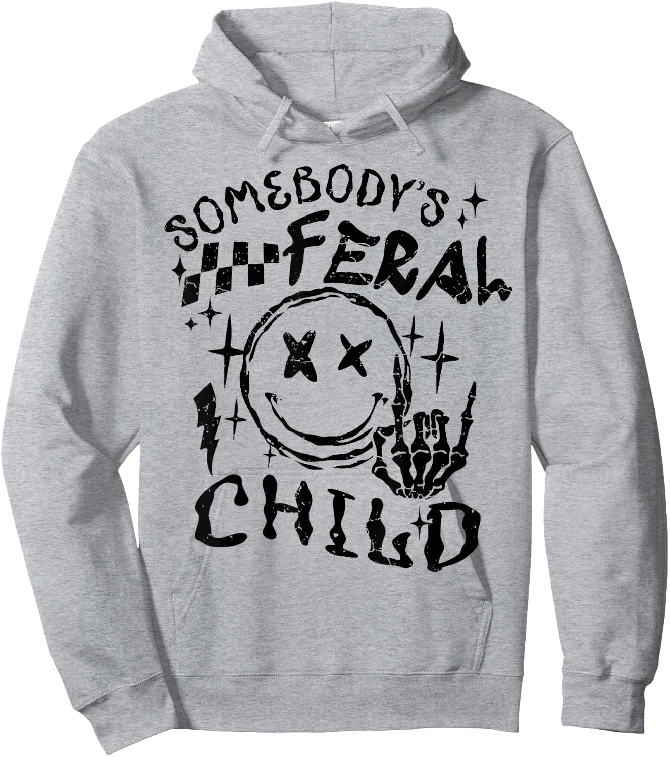 Somebody's Feral Child Hoodie - Hoodie | Ash