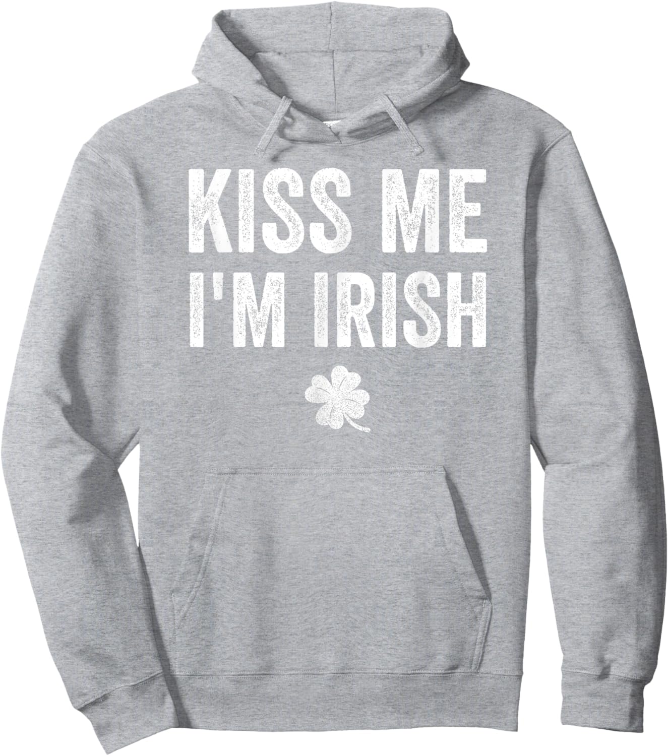 Kiss Me I'm Irish Saint Patrick Day Gift Hoodie - Hoodie | Ash