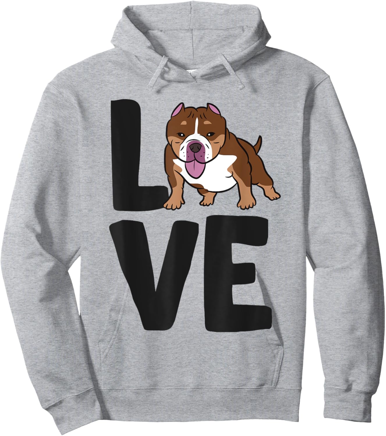 American Bully Owner I Love American Bully Dogs Hoodie - Hoodie | Ash