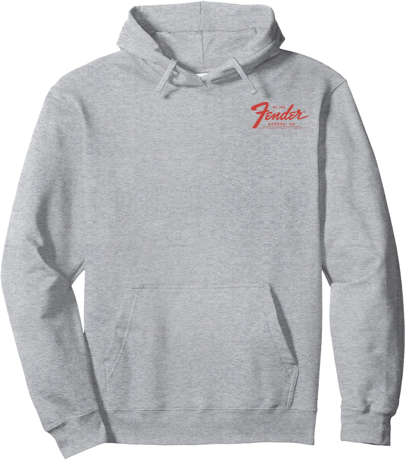 Fender Vintage Guitar Pocket Logo Small Hoodie - Hoodie | Ash