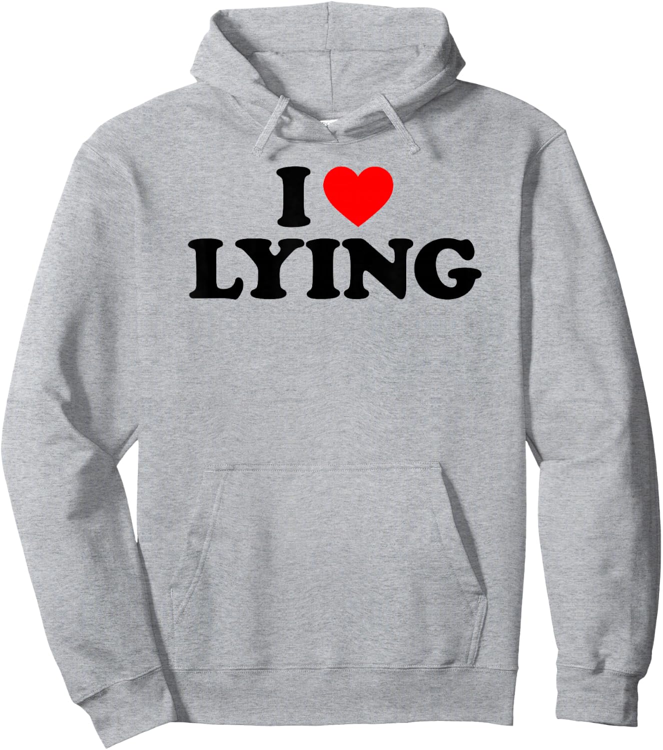 I Love Lying, I Heart Lying Hoodie - Hoodie | Ash
