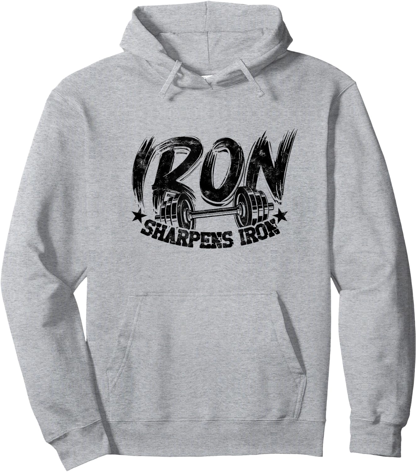Iron sharpens iron - Muscle Hoodie - Hoodie | Ash