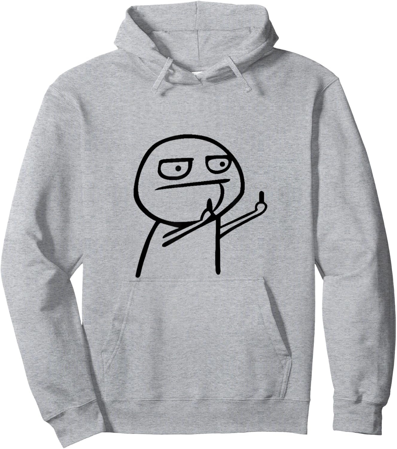 Funny stick man, funny picture, men and women Hoodie - Hoodie | Ash