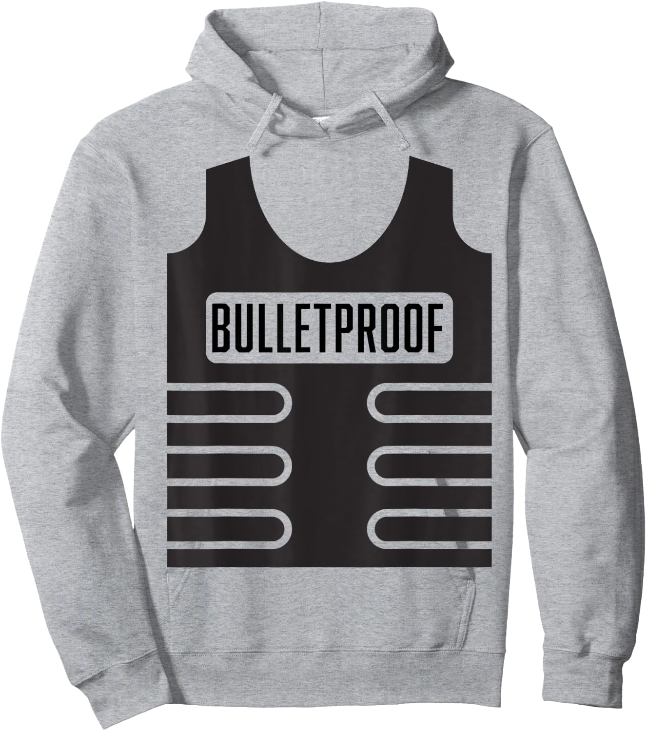 Police Vest Halloween Outfit Bulletproof Hoodie - Hoodie | Ash