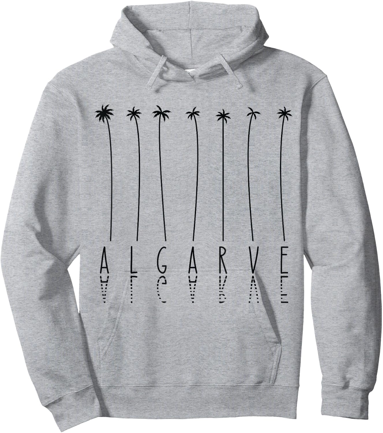 Palm Tree Vacation - Island Portugal Algarve Hoodie - Hoodie | Ash