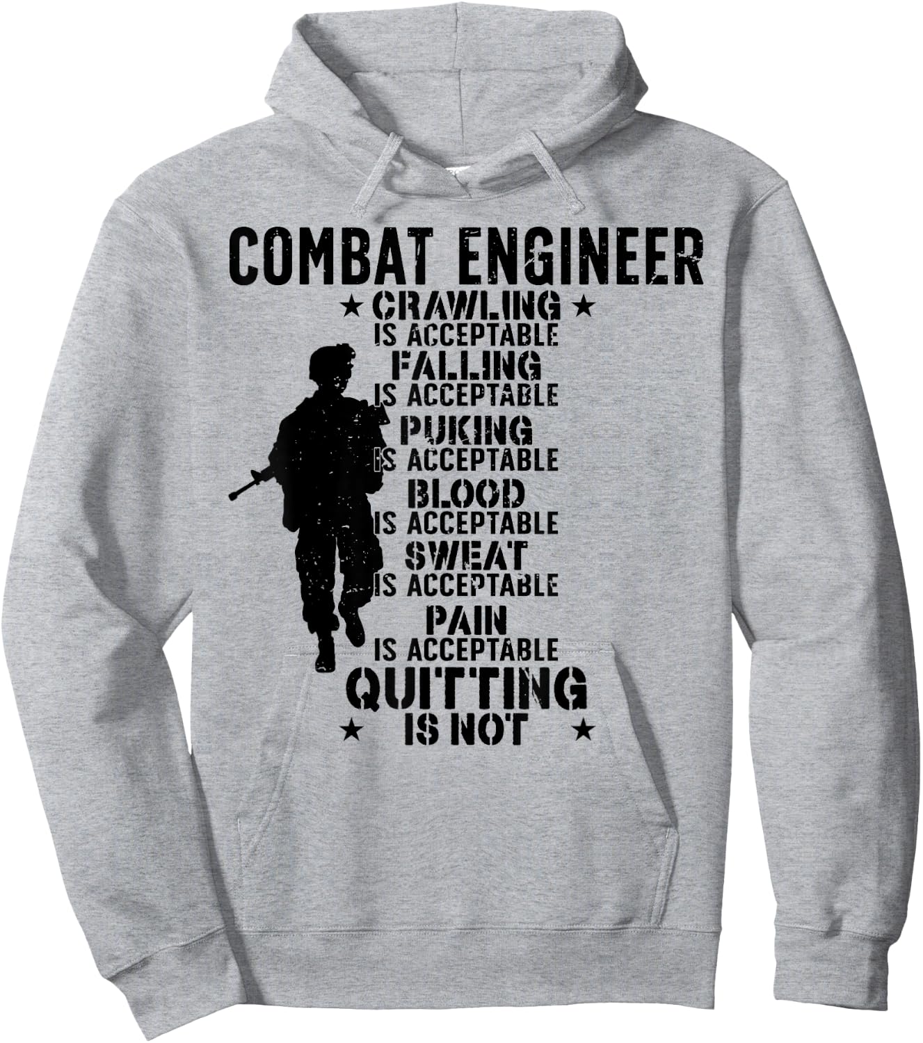 Combat Engineer Combat Engineering Hoodie - Hoodie | Ash