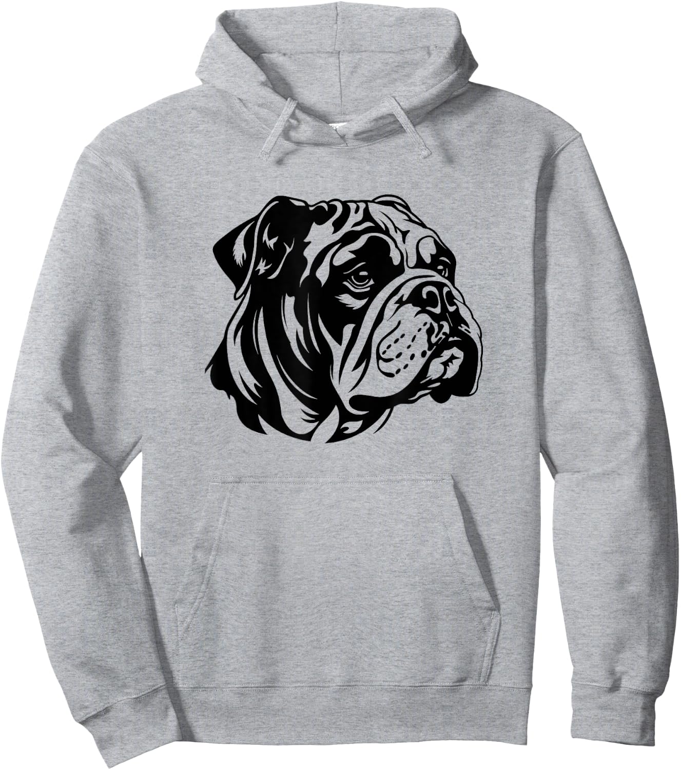 Minimalist English Bulldog Hoodie - Hoodie | Ash