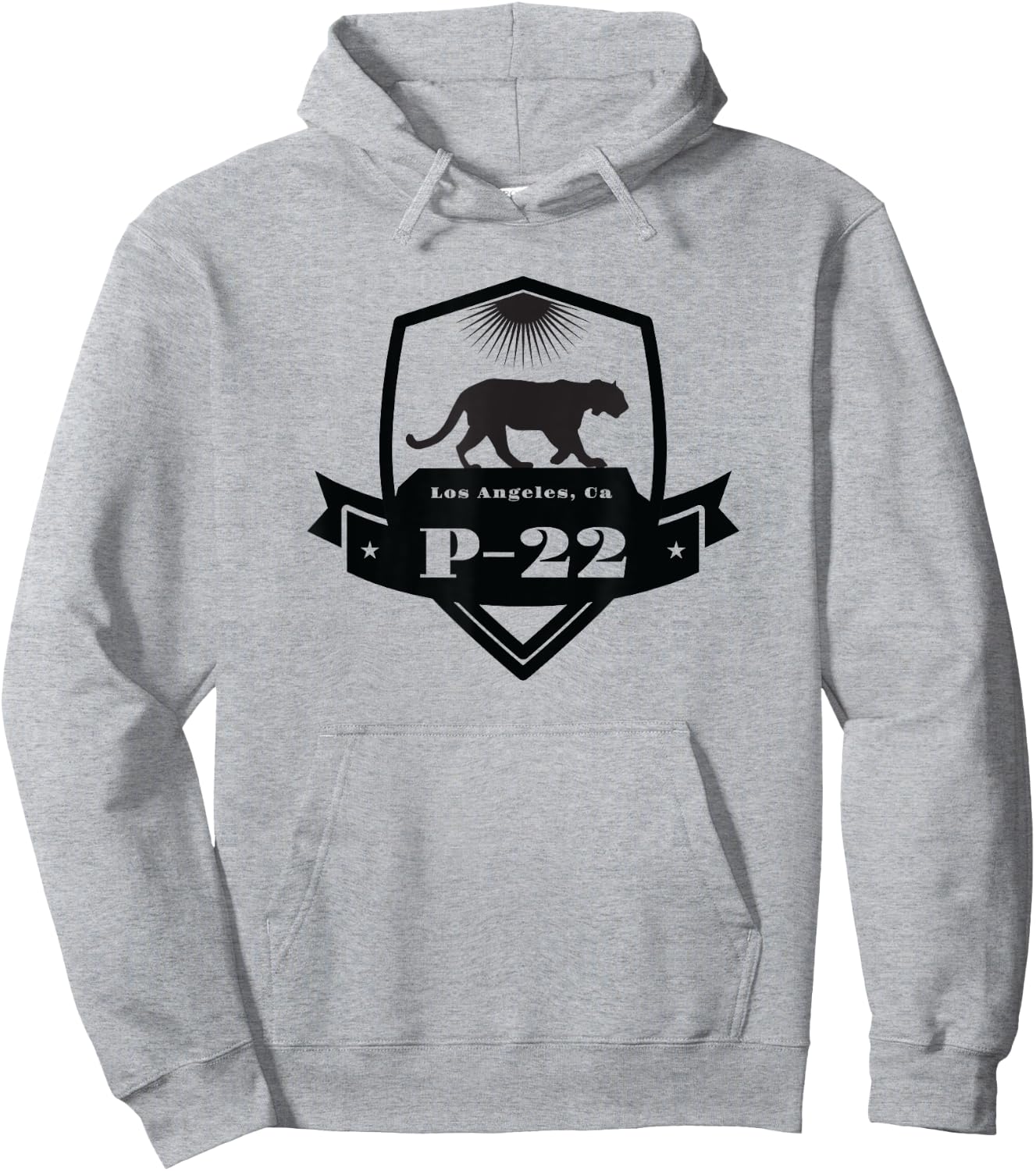 Hollywood Mountain Lion P-22 Los Angeles Cougar Hoodie - Hoodie | Ash
