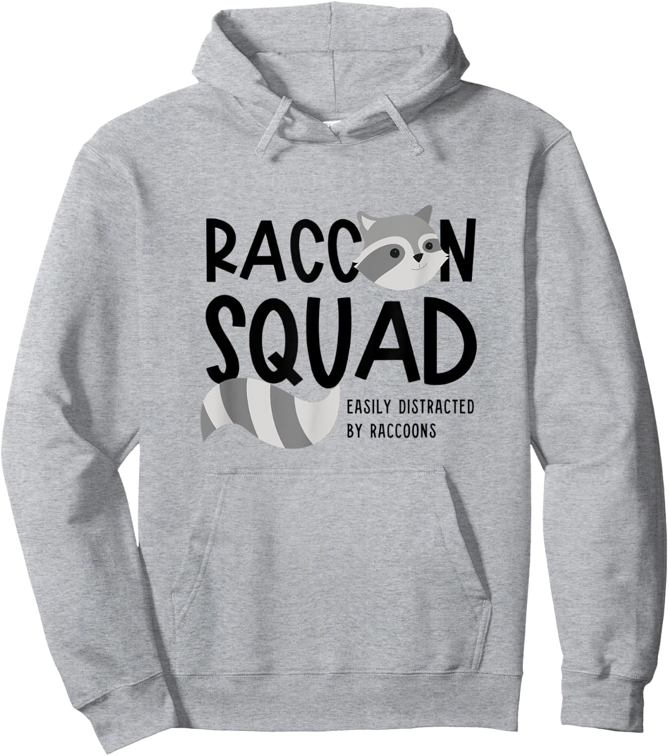 Raccoon Squad Ironic Saying Team Racoon Hoodie - Hoodie | Ash