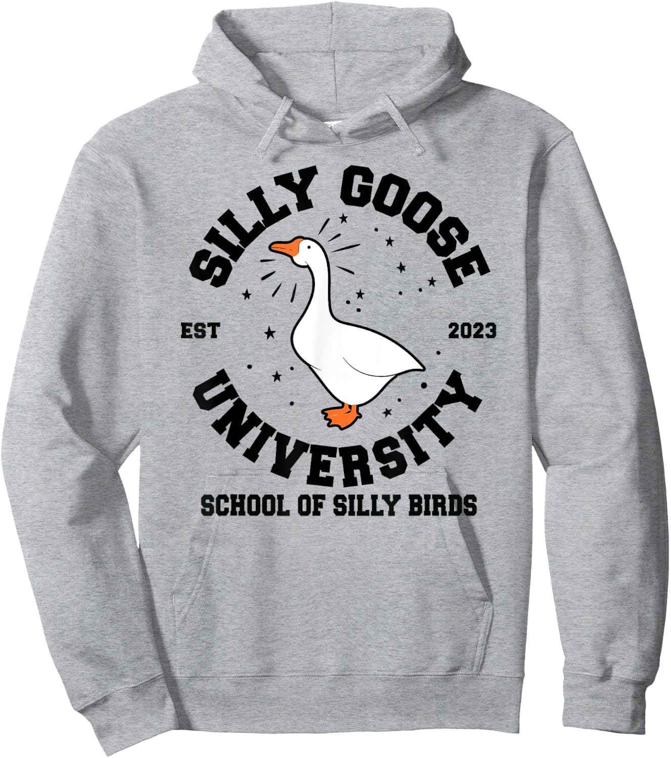Silly Goose University School of Silly Birds Hoodie - Hoodie | Ash