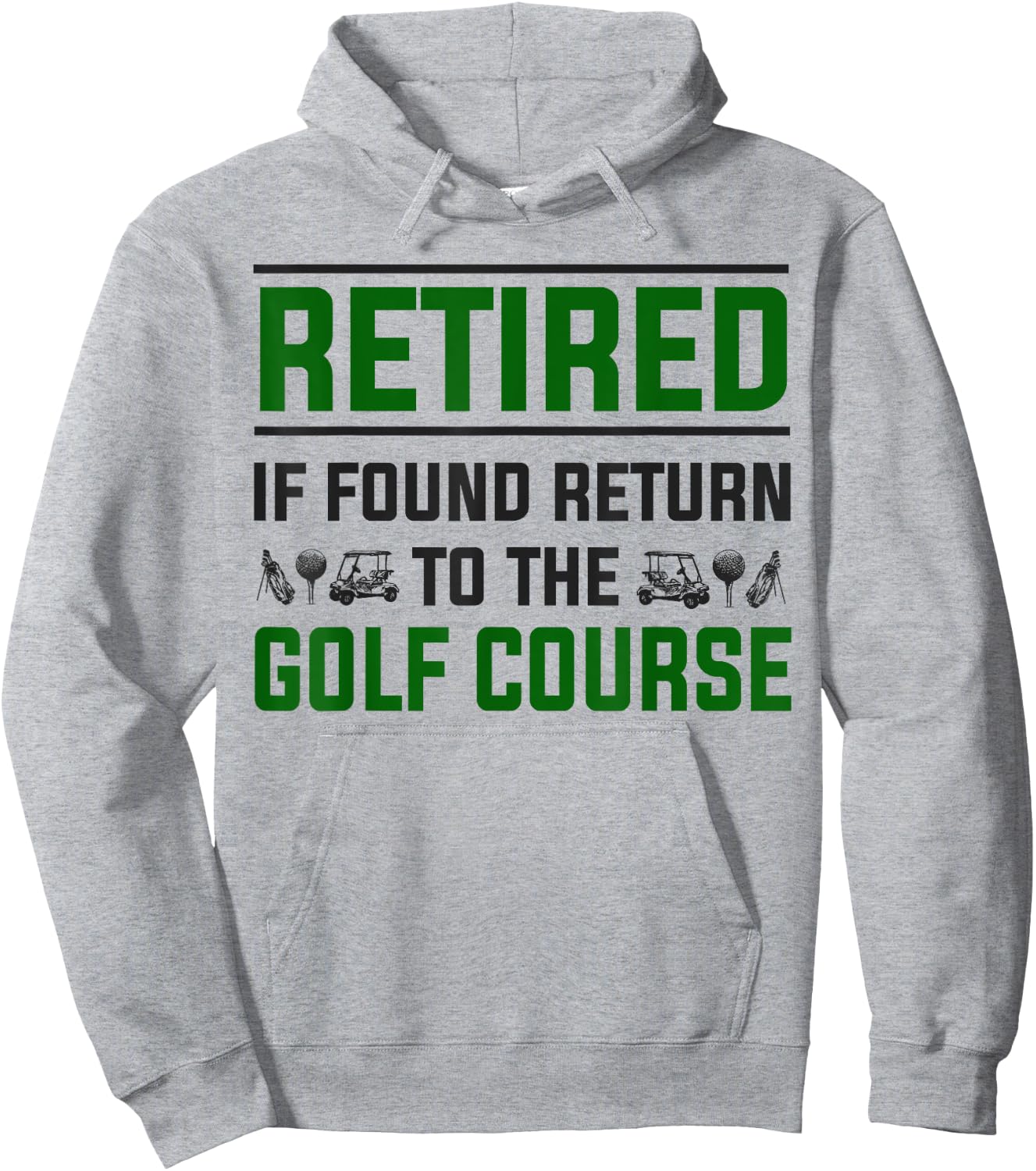 Golf Retirement Idea & Funny Golfing Retirement Hoodie - Hoodie | Ash