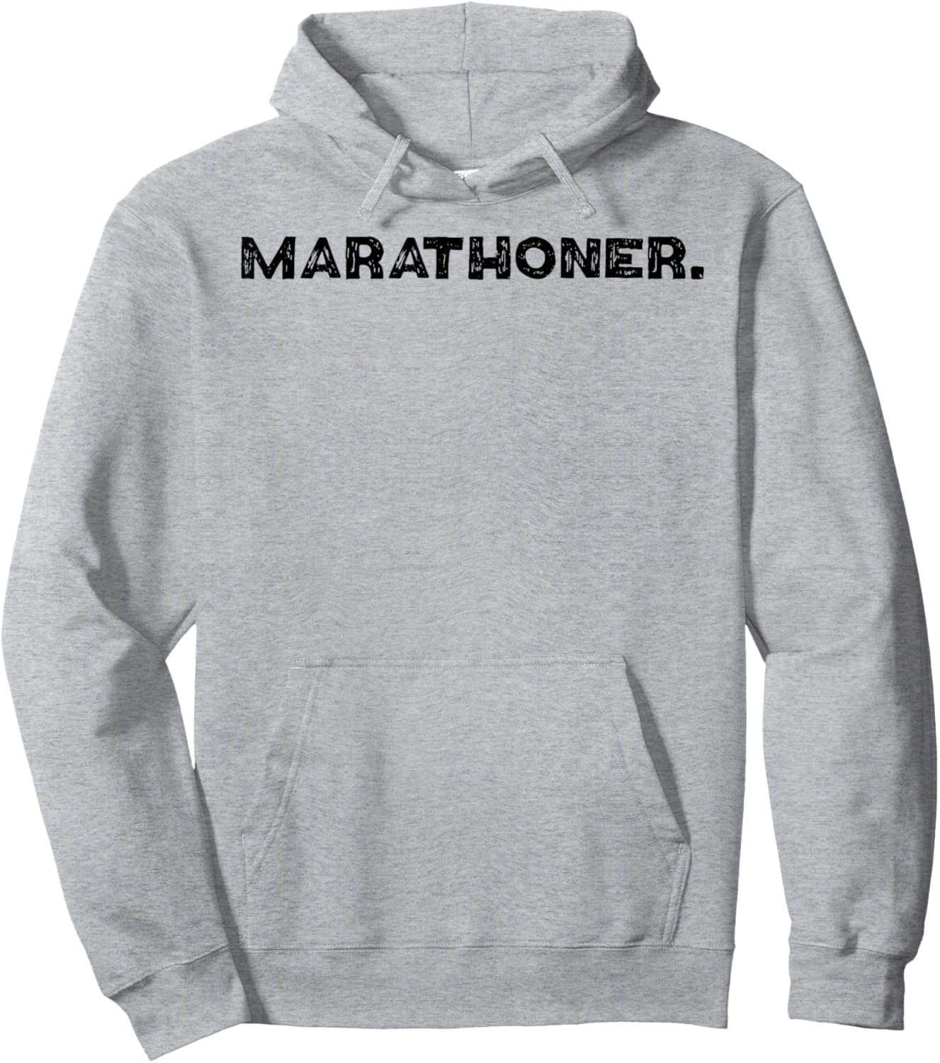 Shirt That Says Marathoner. Hoodie - Hoodie | Ash