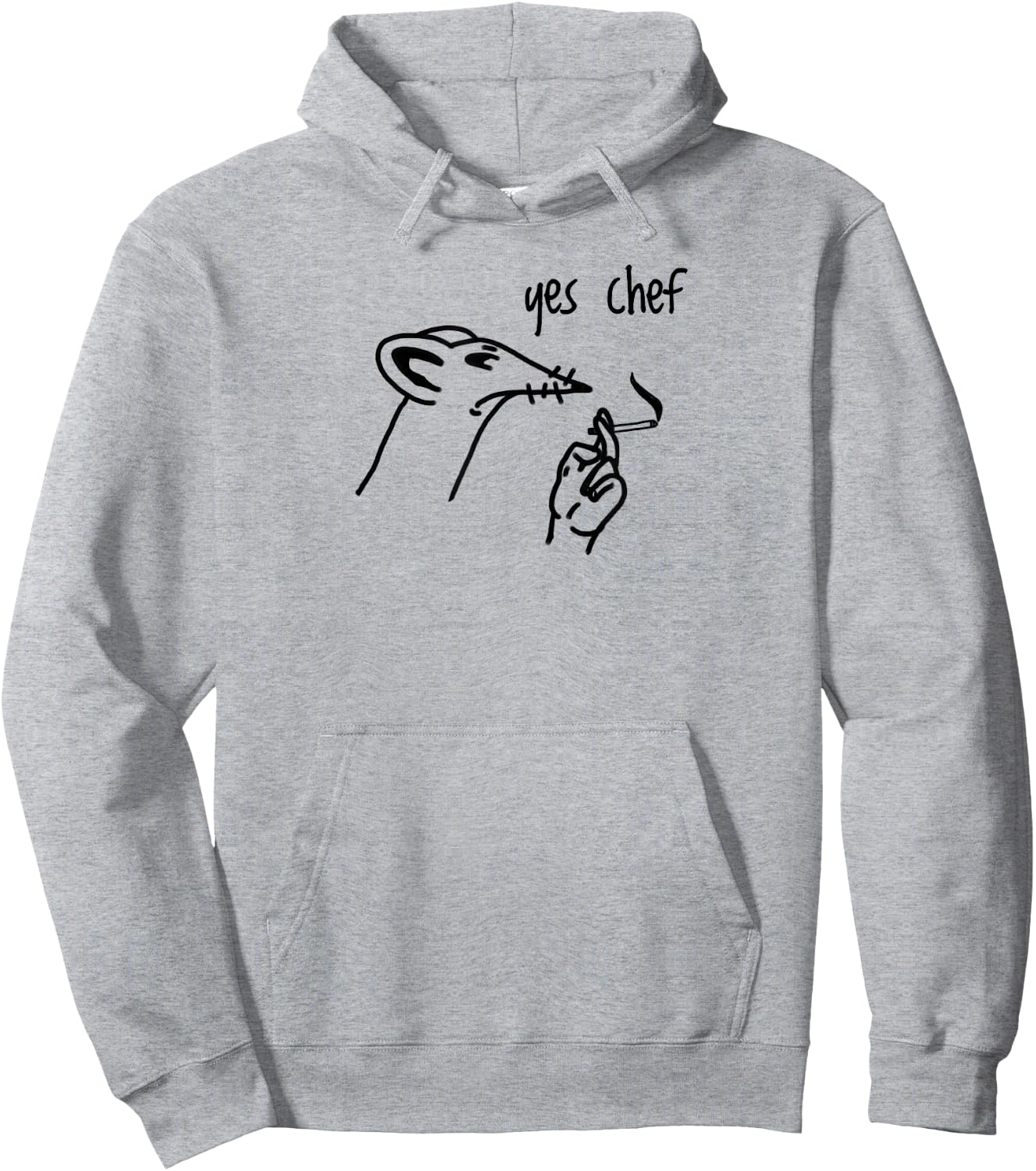Yes Chef Kitchen Staff Hoodie - Hoodie | Ash