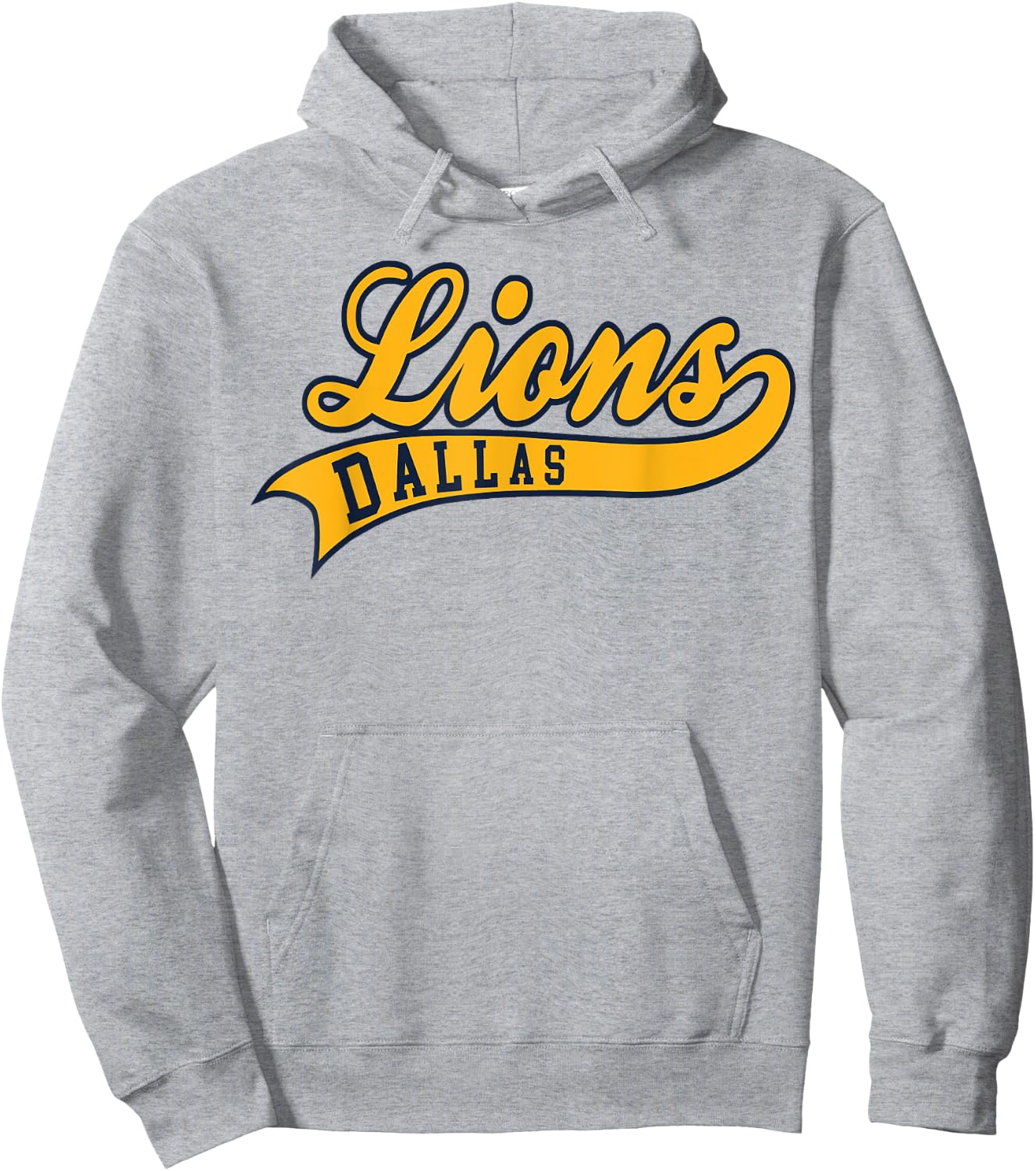 Dallas Lions Baseball Hoodie - Hoodie | Ash