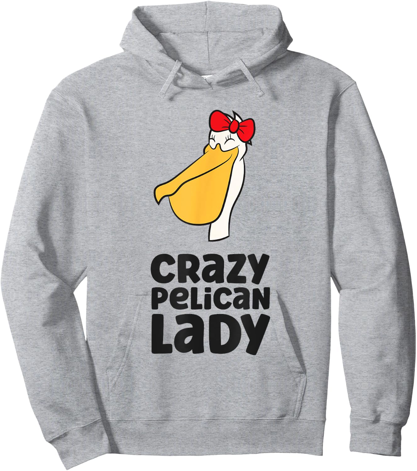 Pelican Bird Lover Girl Crazy Pelican Lady Hoodie - Hoodie | Ash