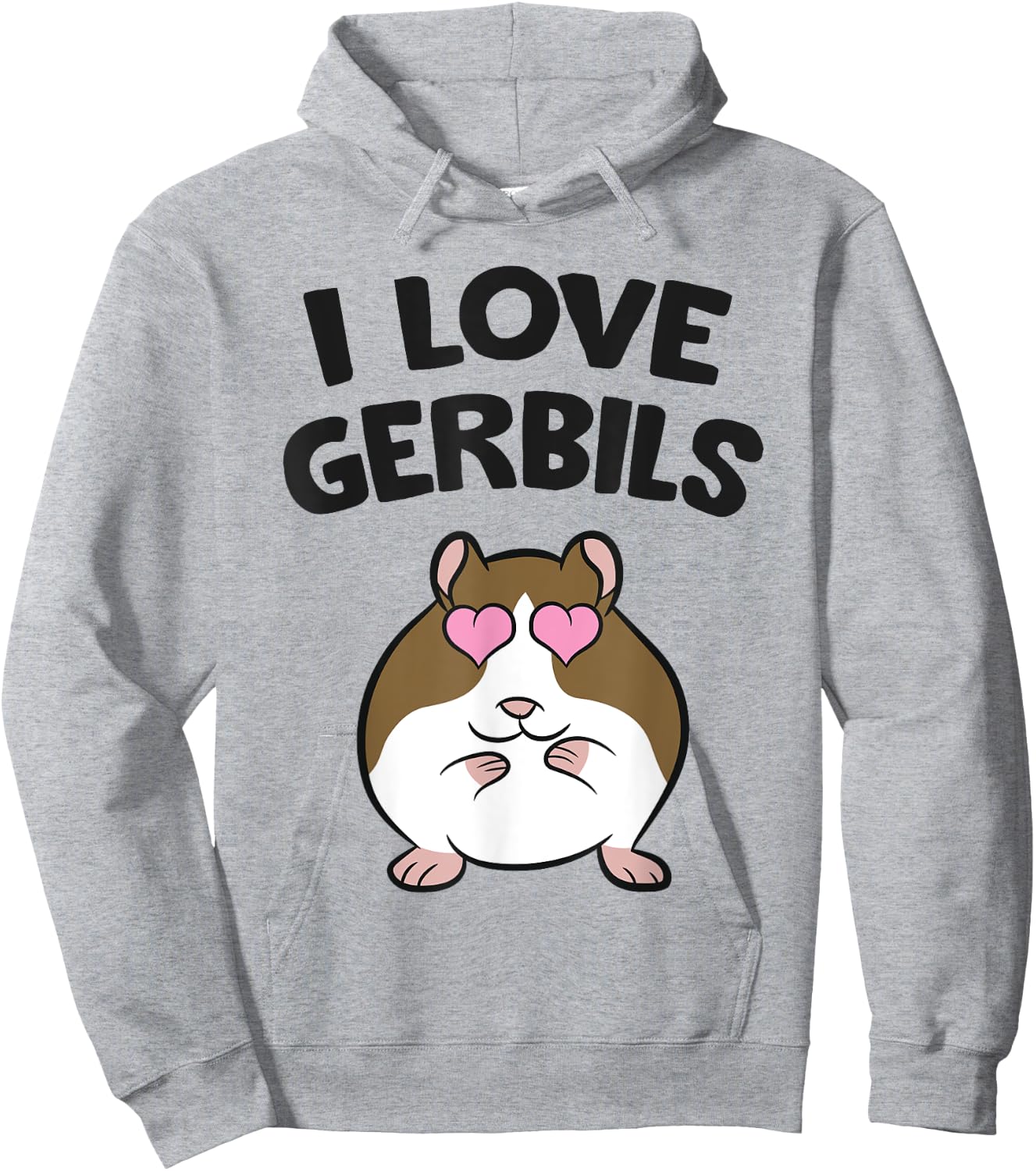 Gerbil Pet Mouse Gerbil Keeper I Love Gerbils Hoodie - Hoodie | Ash