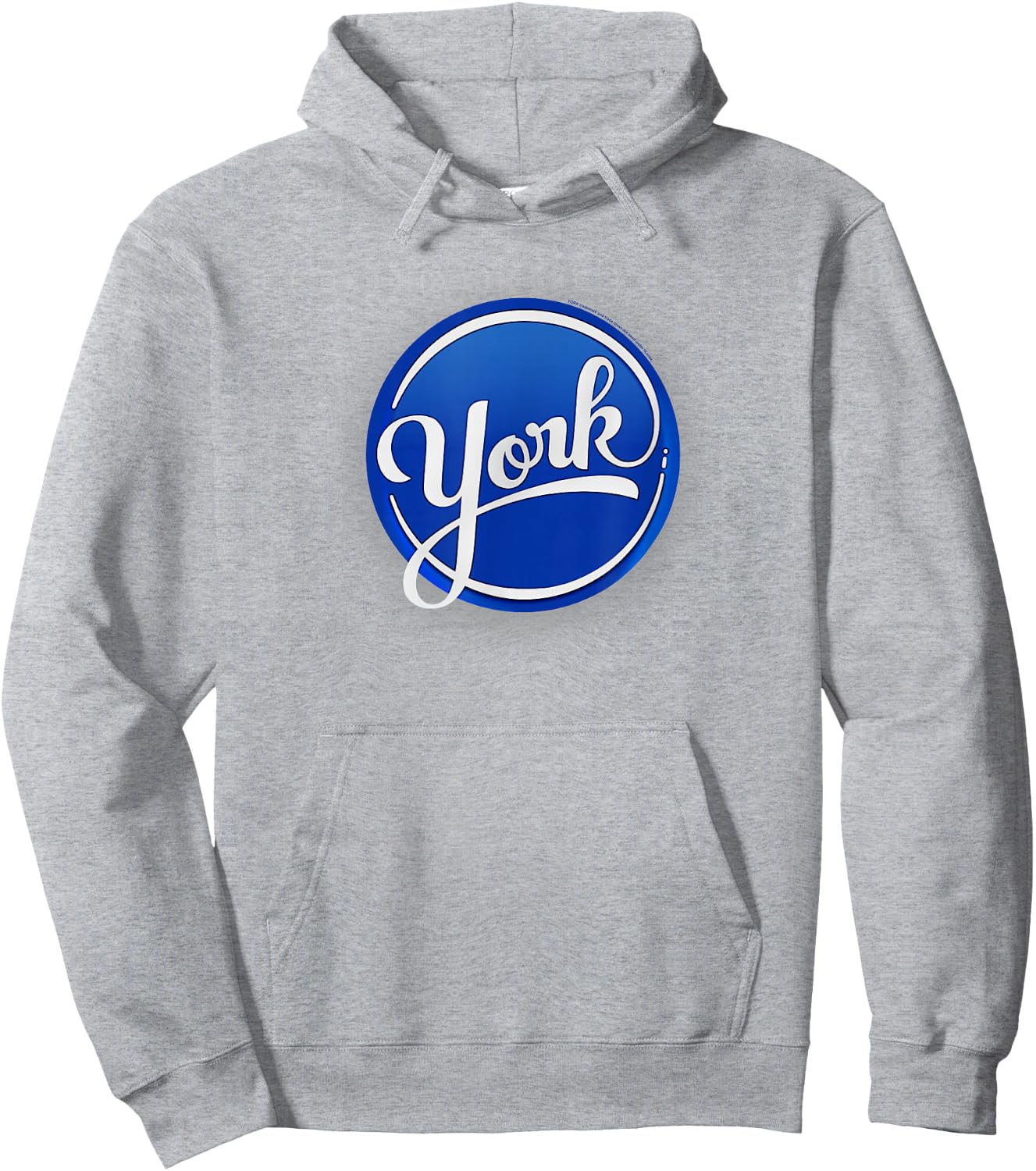 York Peppermint Patty Centered Logo Hoodie - Hoodie | Ash