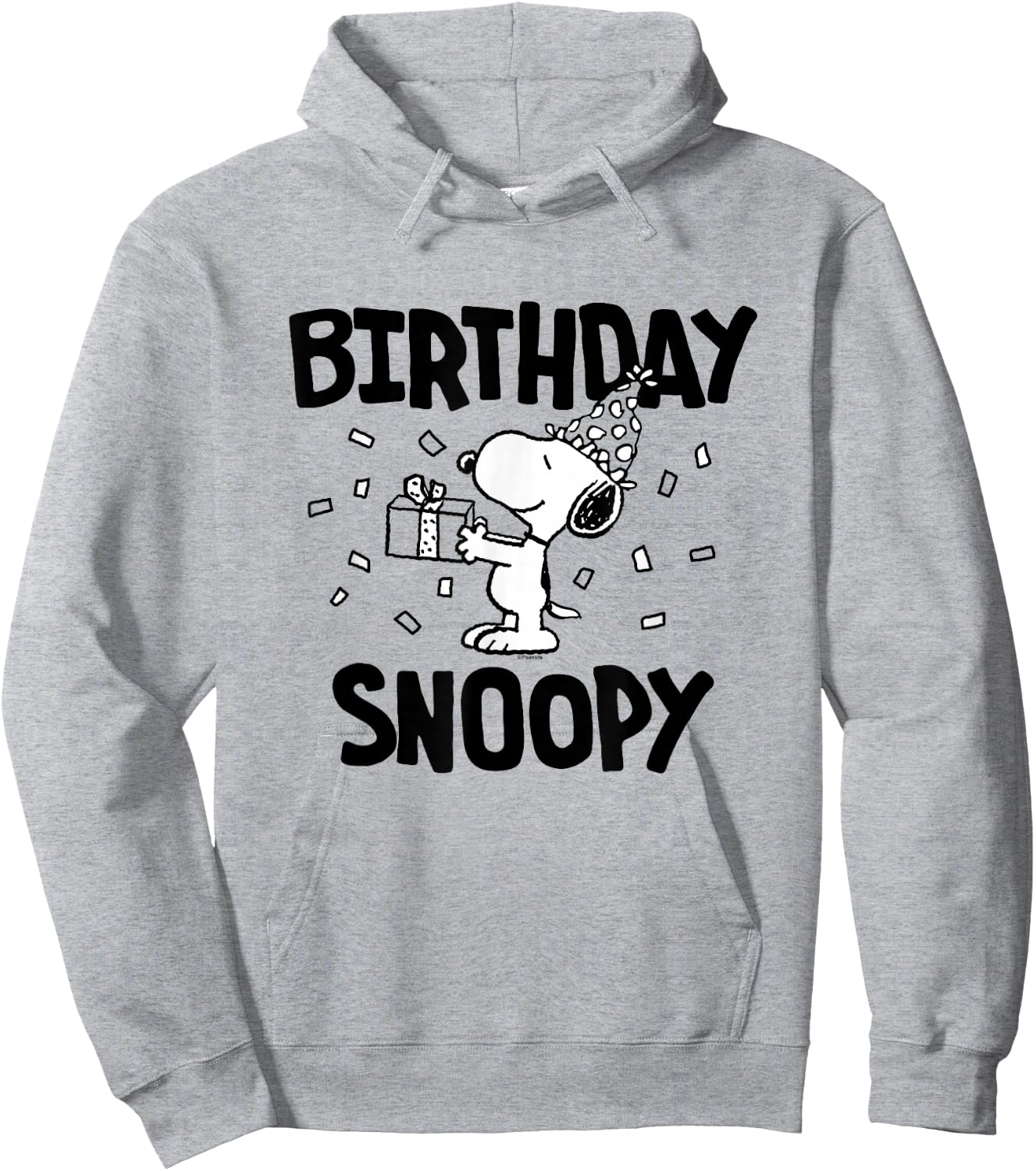 Peanuts - Snoopy Birthday Celebration Gift Hoodie - Hoodie | Ash