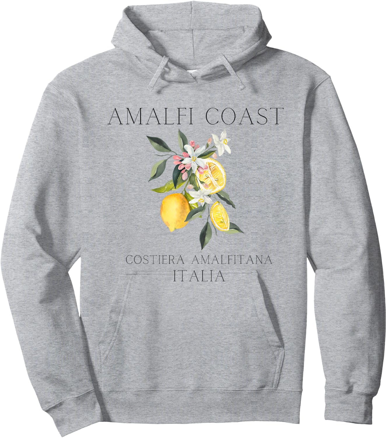 Amalfi Coast Lemons, Amalfi Italy Hoodie - Hoodie | Ash
