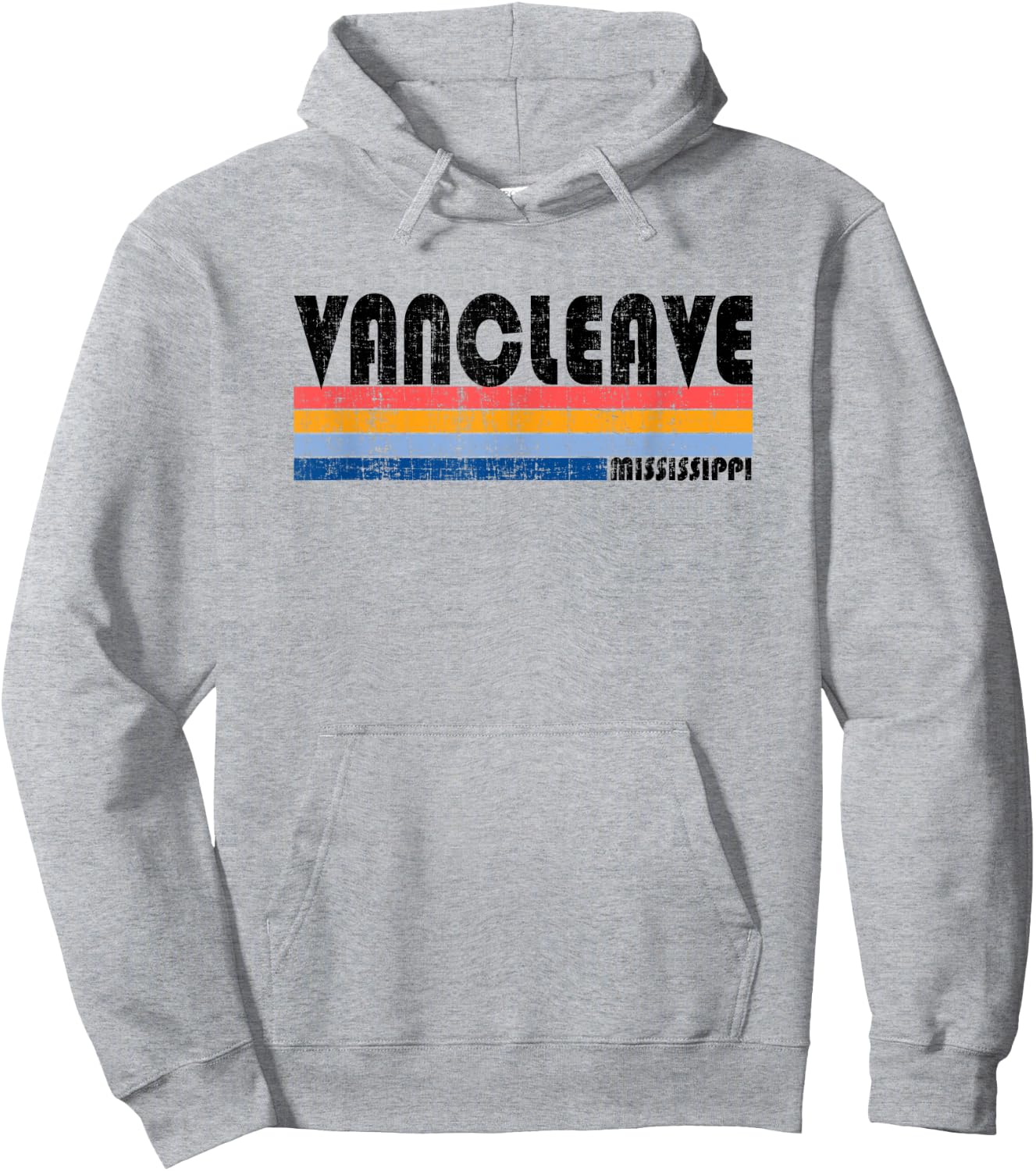 Vintage 70s 80s Style Vancleave, MS Hoodie - Hoodie | Ash