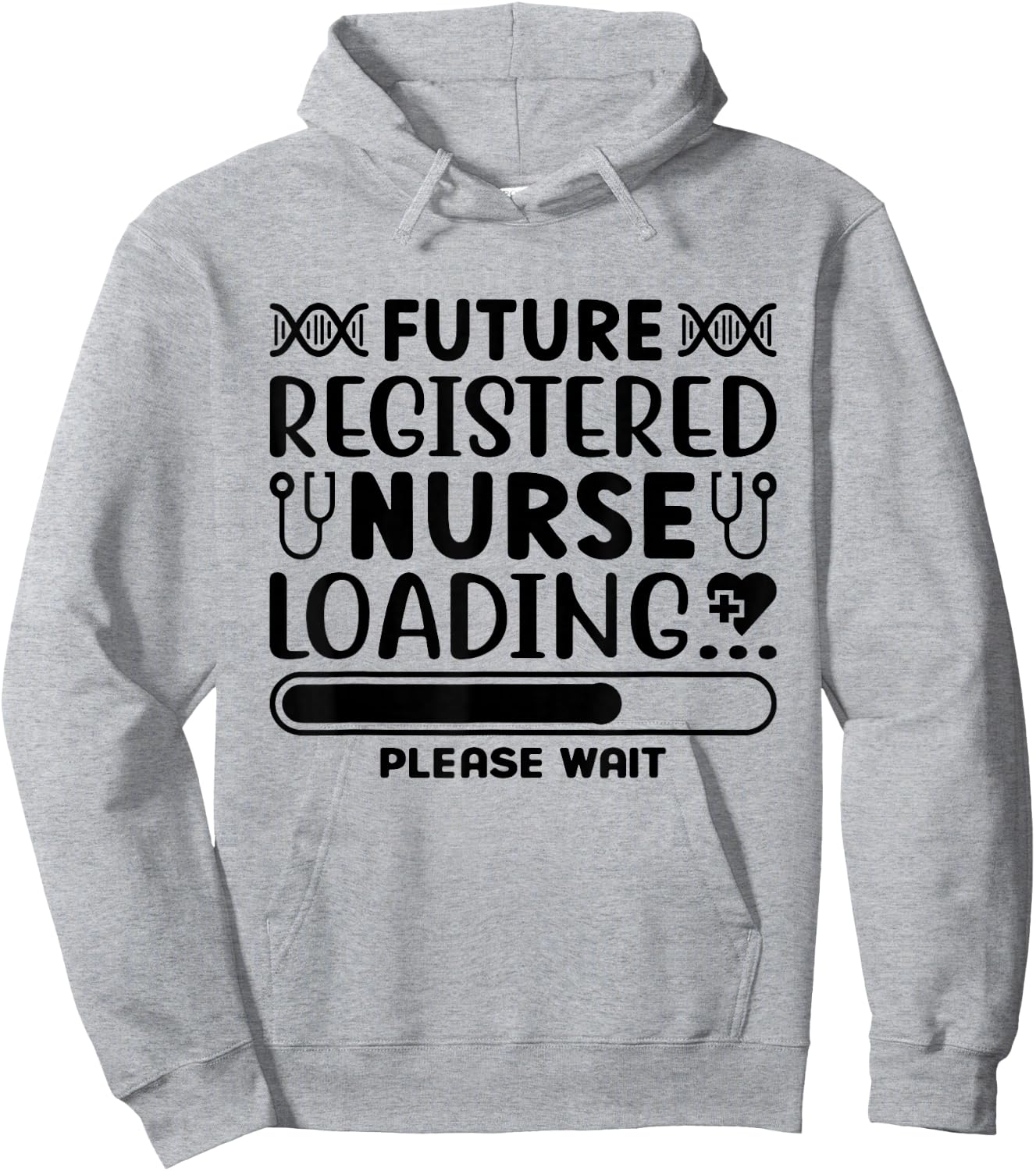 Future Registered Nurse loading Please Wait Hoodie - Hoodie | Ash