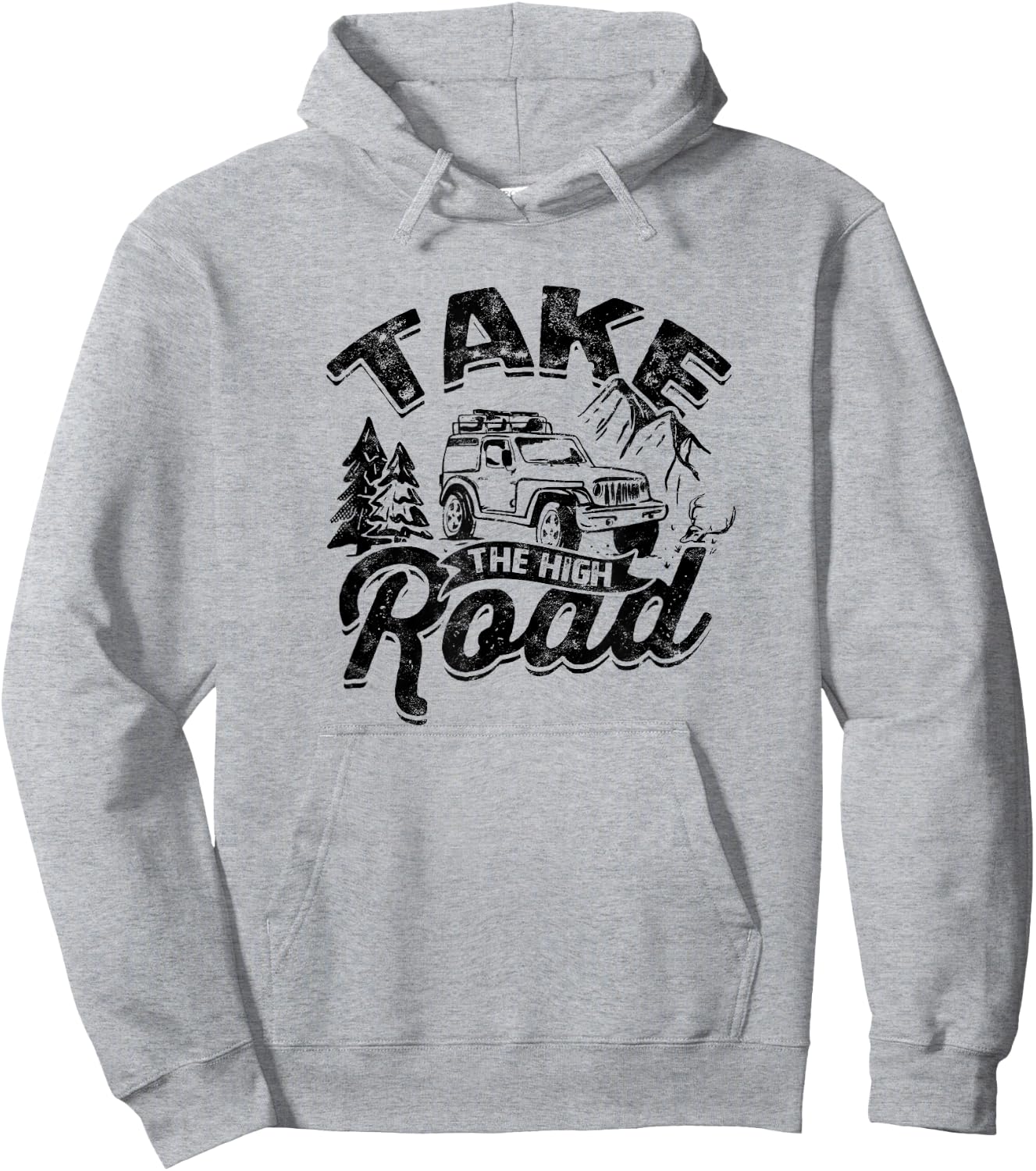 Take the High Road - Mountaineering Hoodie - Hoodie | Ash